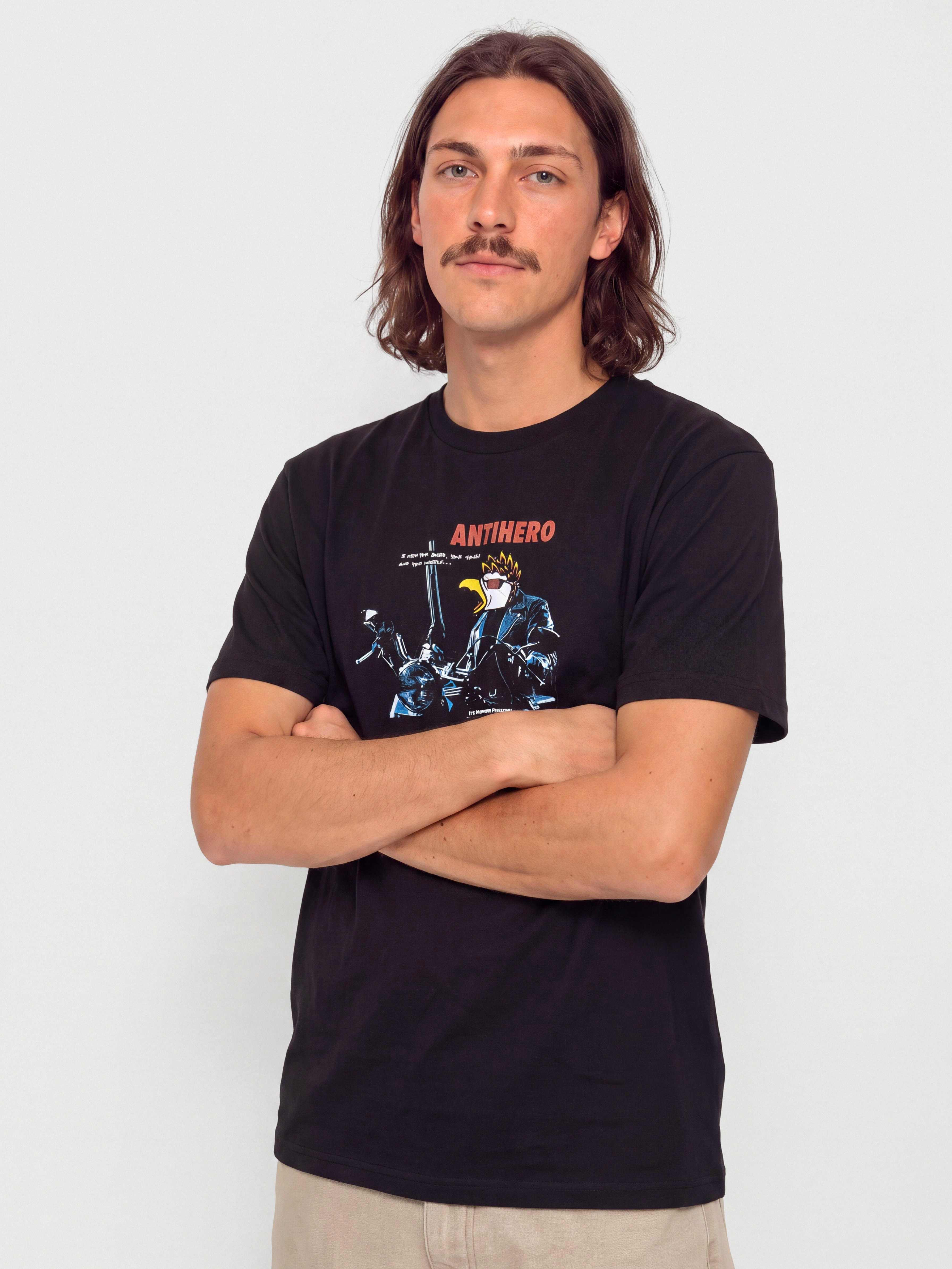 Tričko Antihero Eaglenator (black w/multi color print)