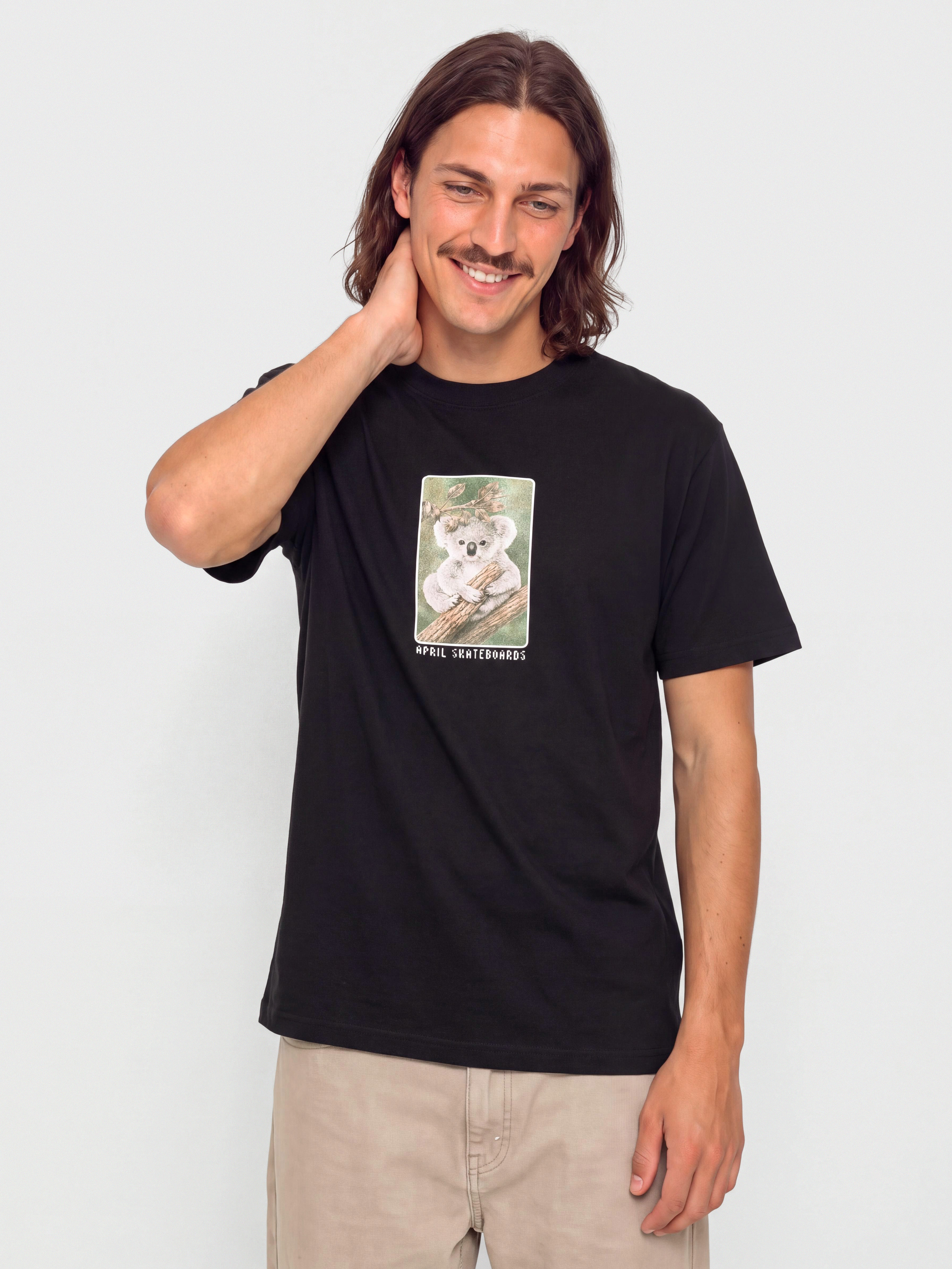 Tričko April Skateboards Marsupial (black)