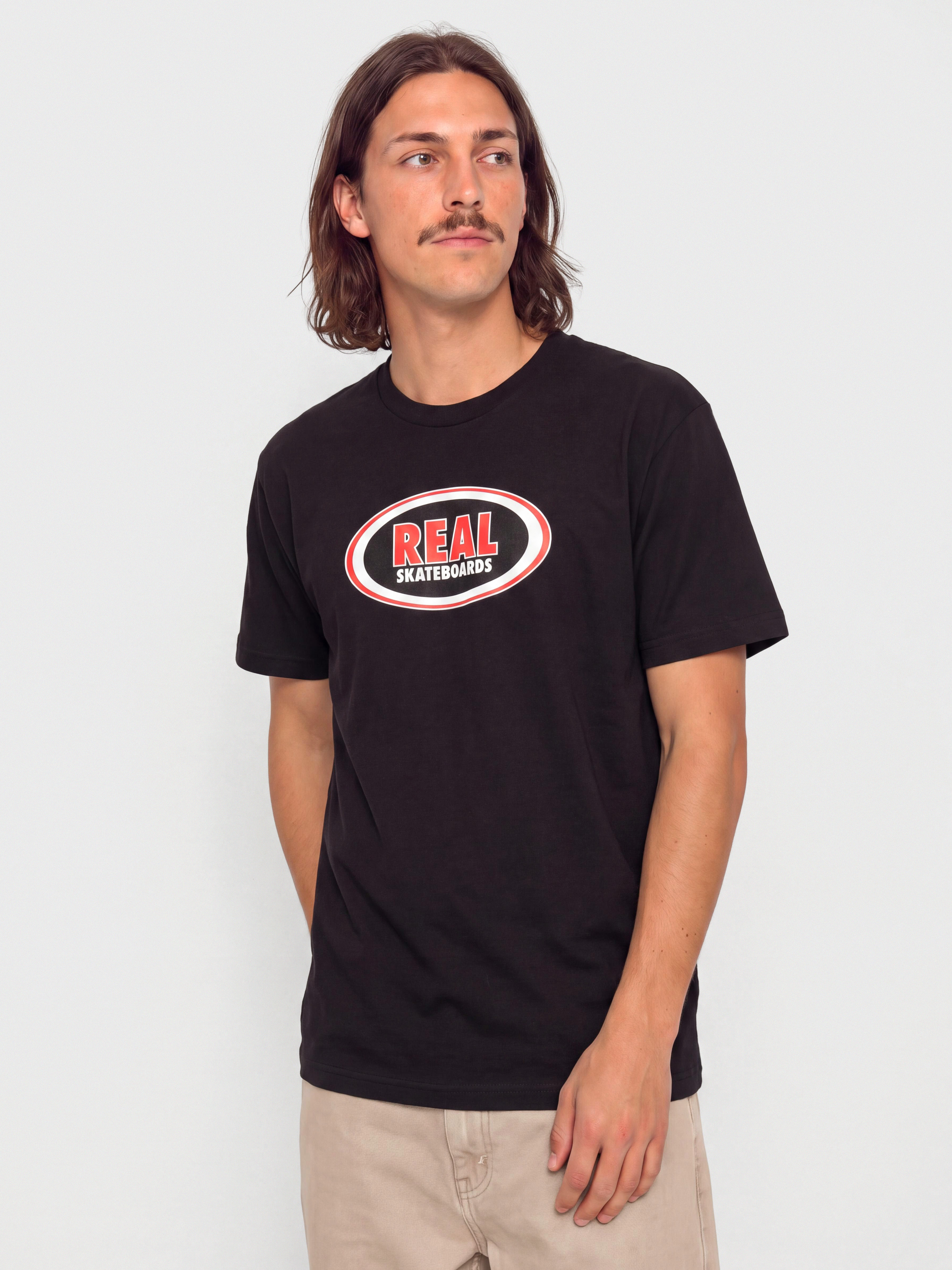 Triu010dko Real Oval (black w/red white black print)