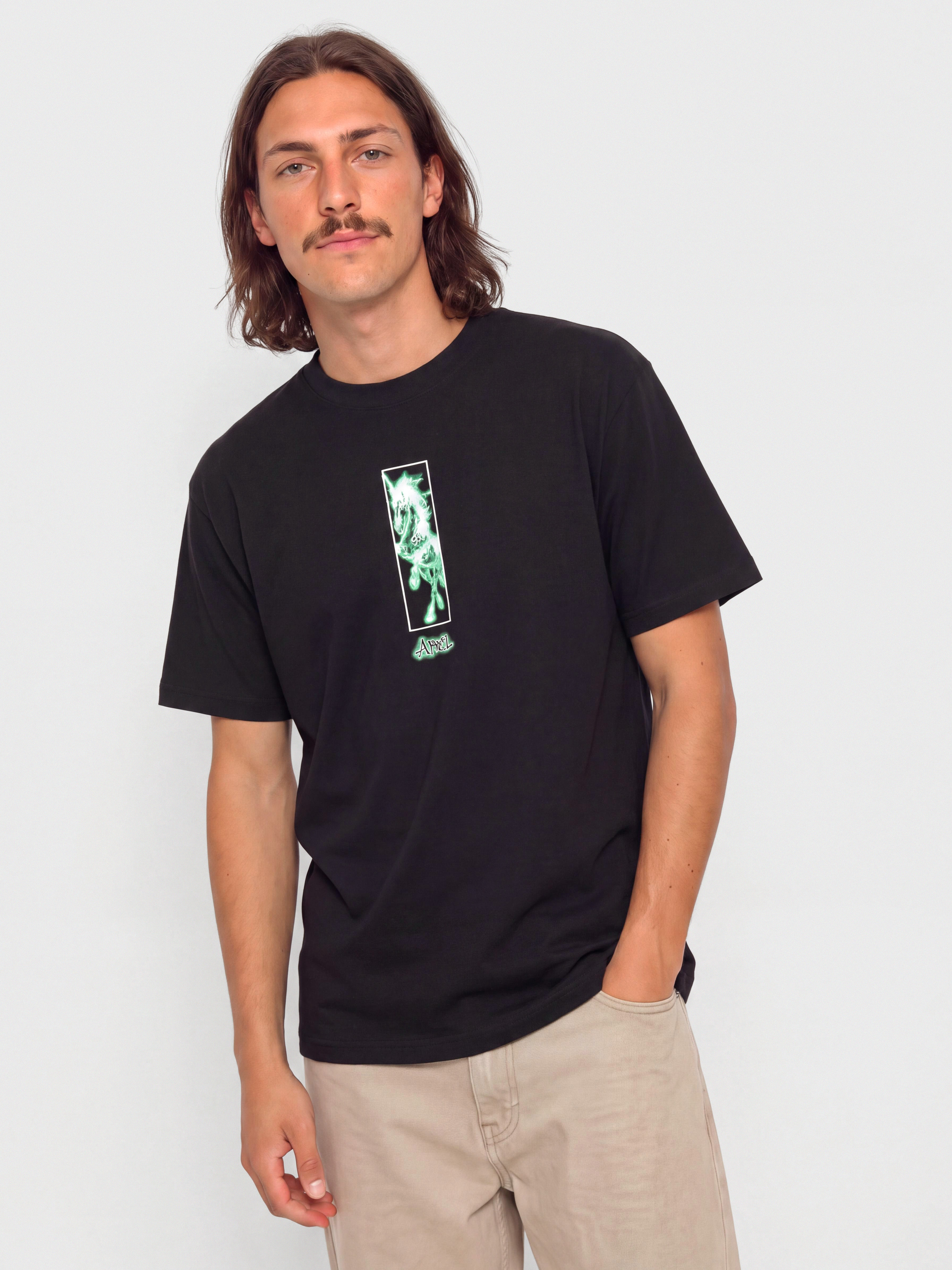 Tričko April Skateboards Uni (black)
