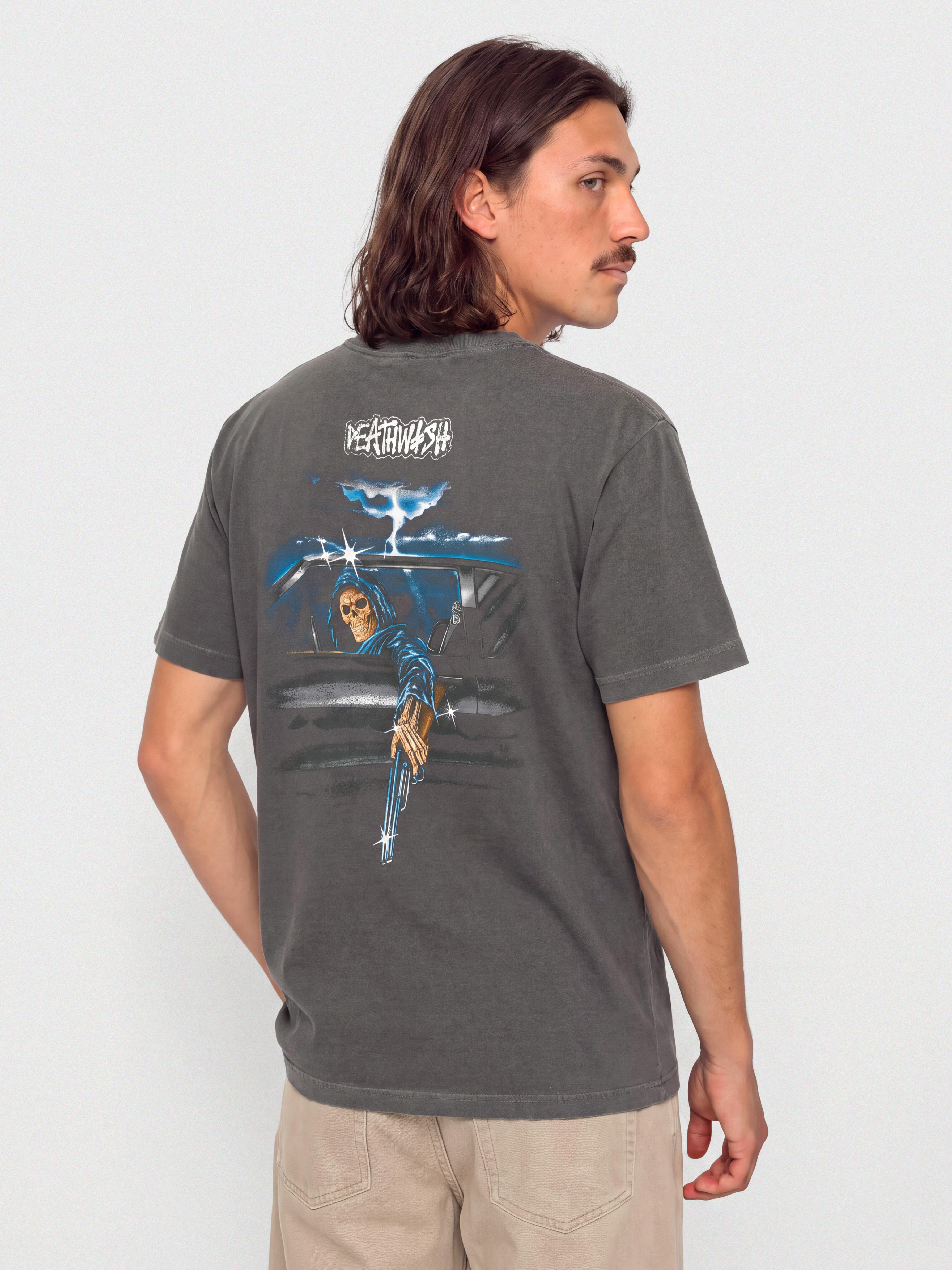 Tričko Deathwish Samborgini Reaper (garment dyed black)
