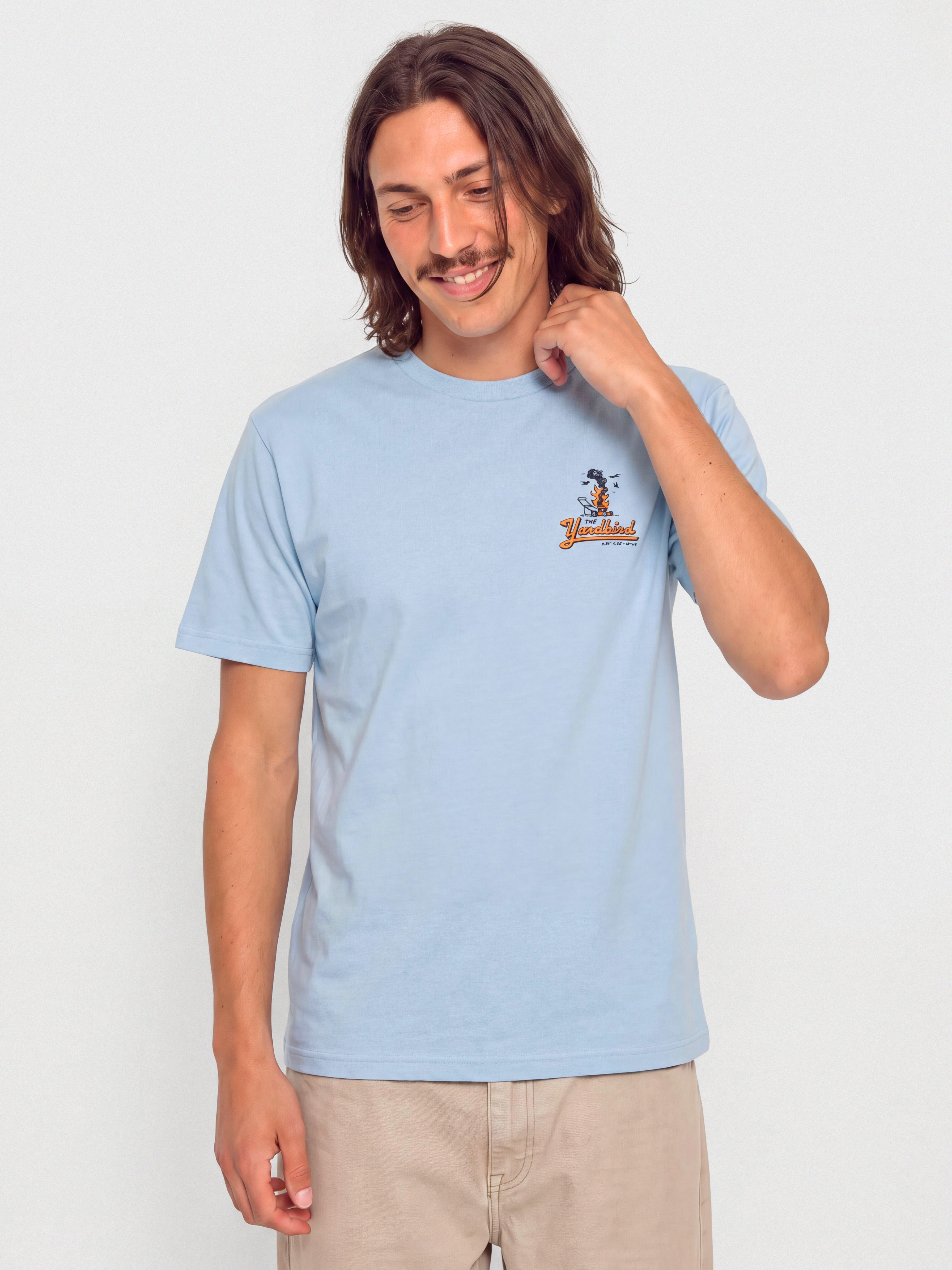 Tričko Antihero Jalopi Yardbird (heather light blue)