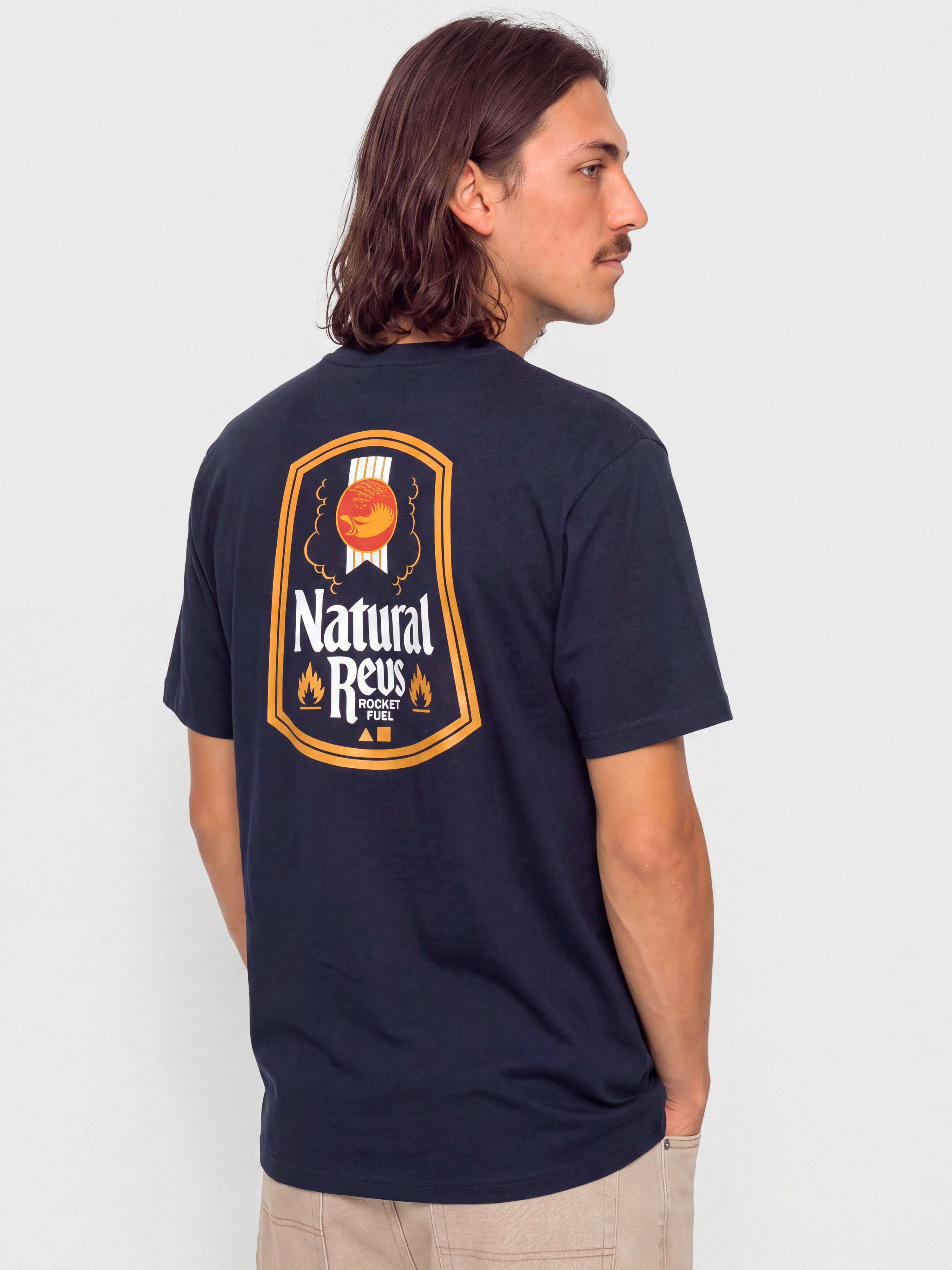 Tričko Antihero Natty Revs (navy w/multi color prints)