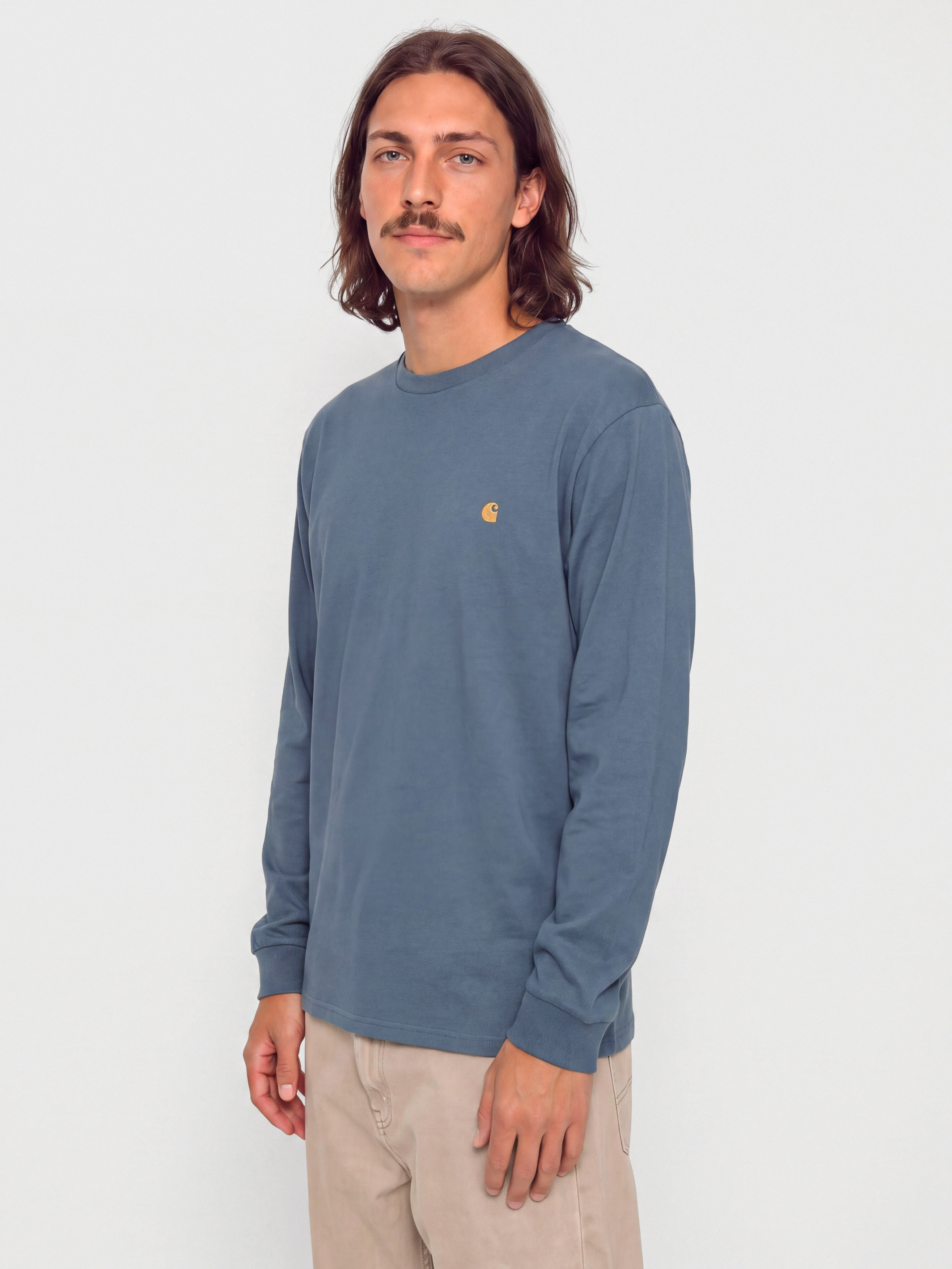 Triko Carhartt WIP Chase (icesheet/gold)