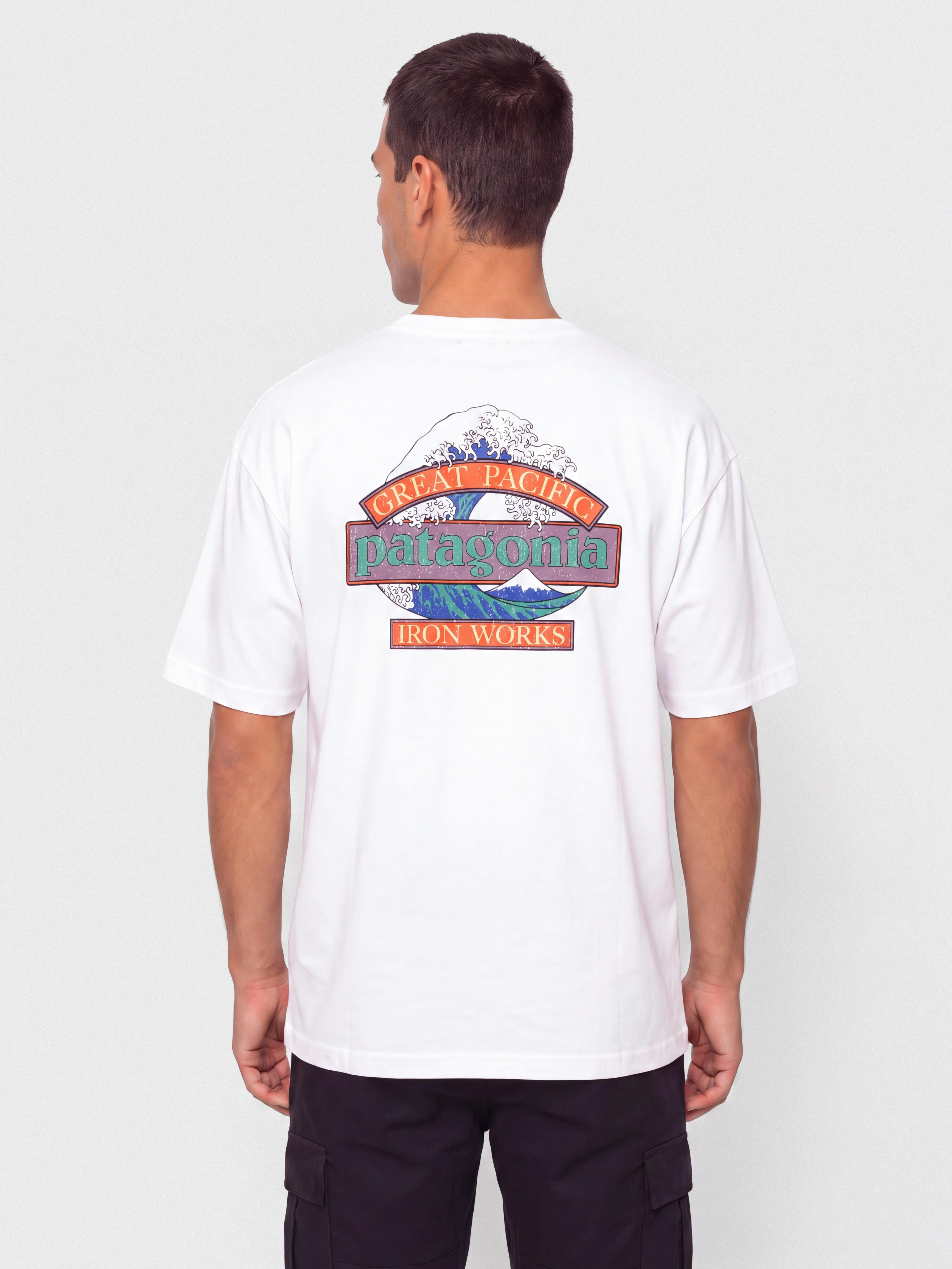 Tričko Patagonia Great Waves Responsibili (fiber white)