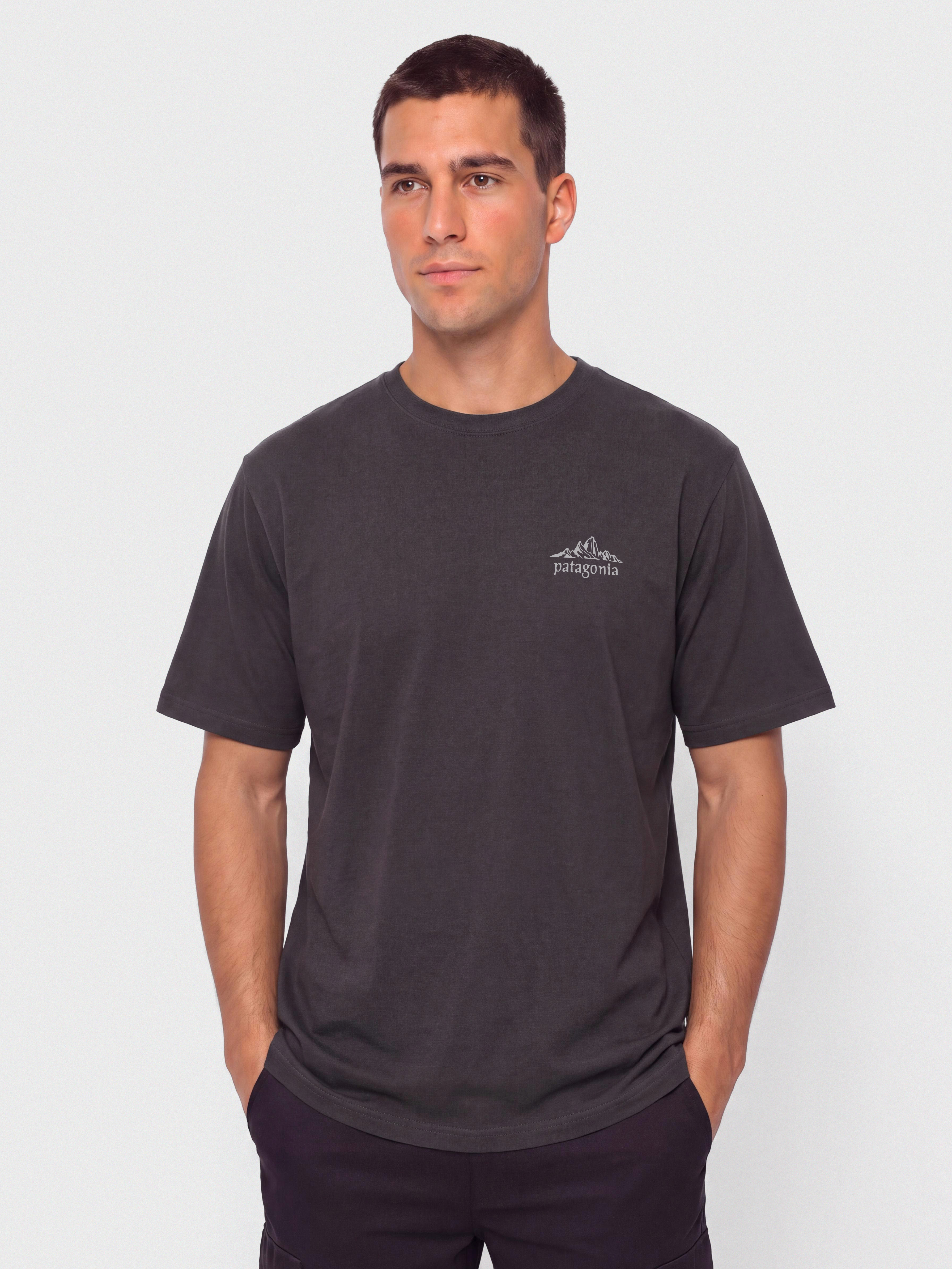 Tričko Patagonia Cloud Crag (ink black)