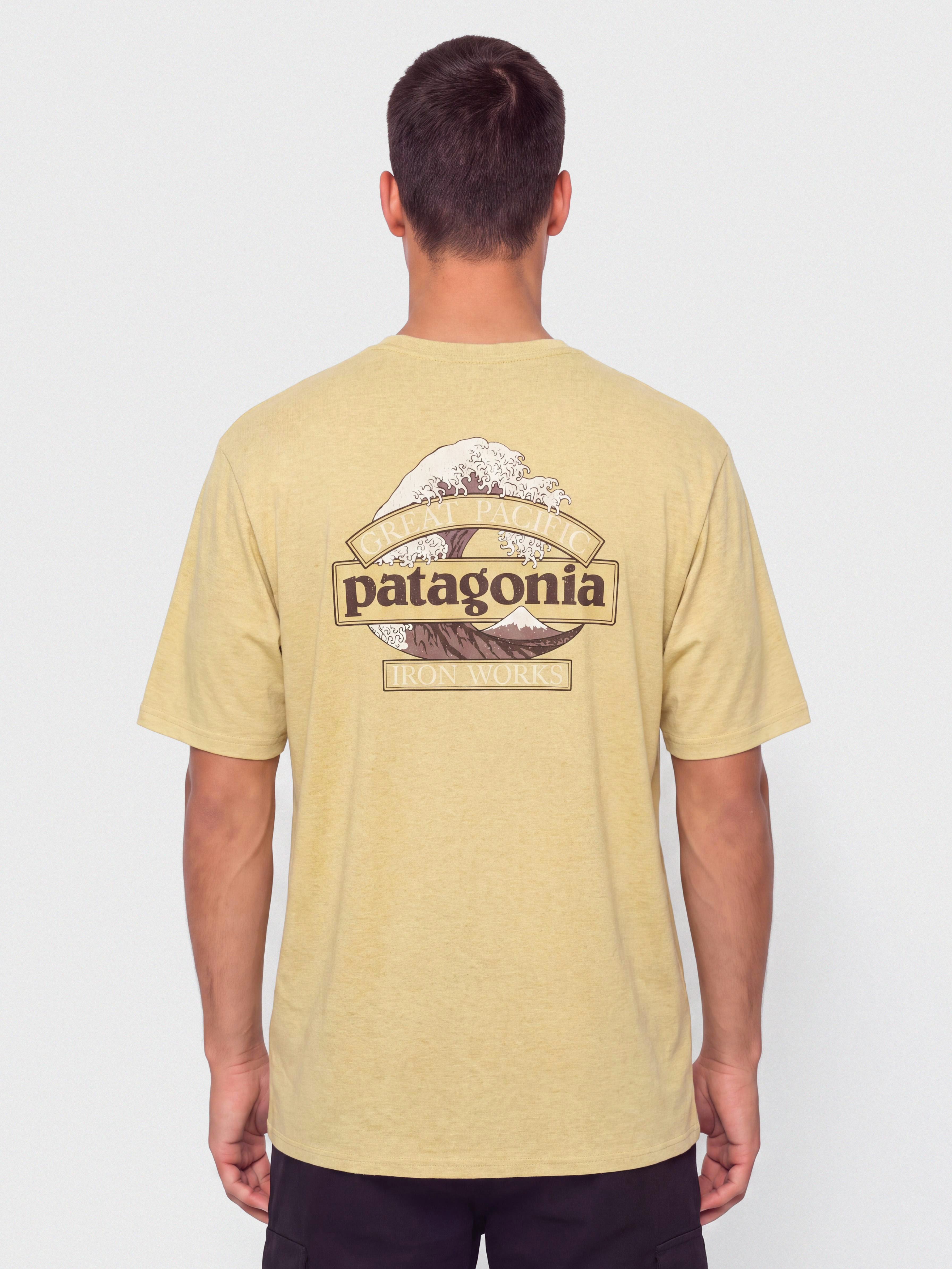 Tričko Patagonia Great Waves Responsibili (lynx tan)