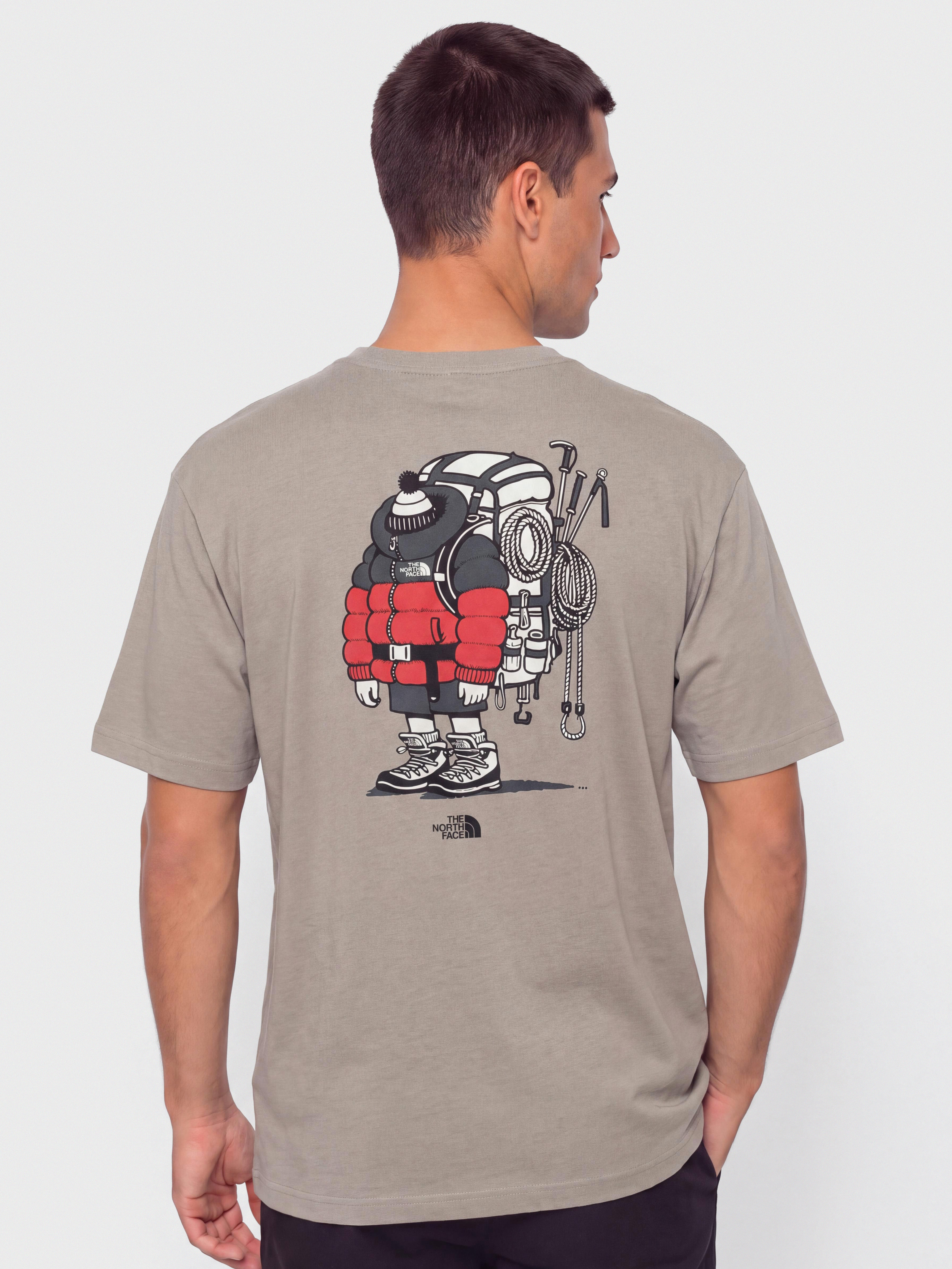 Tričko The North Face Gear Up Get Out Relaxed (stone slab)
