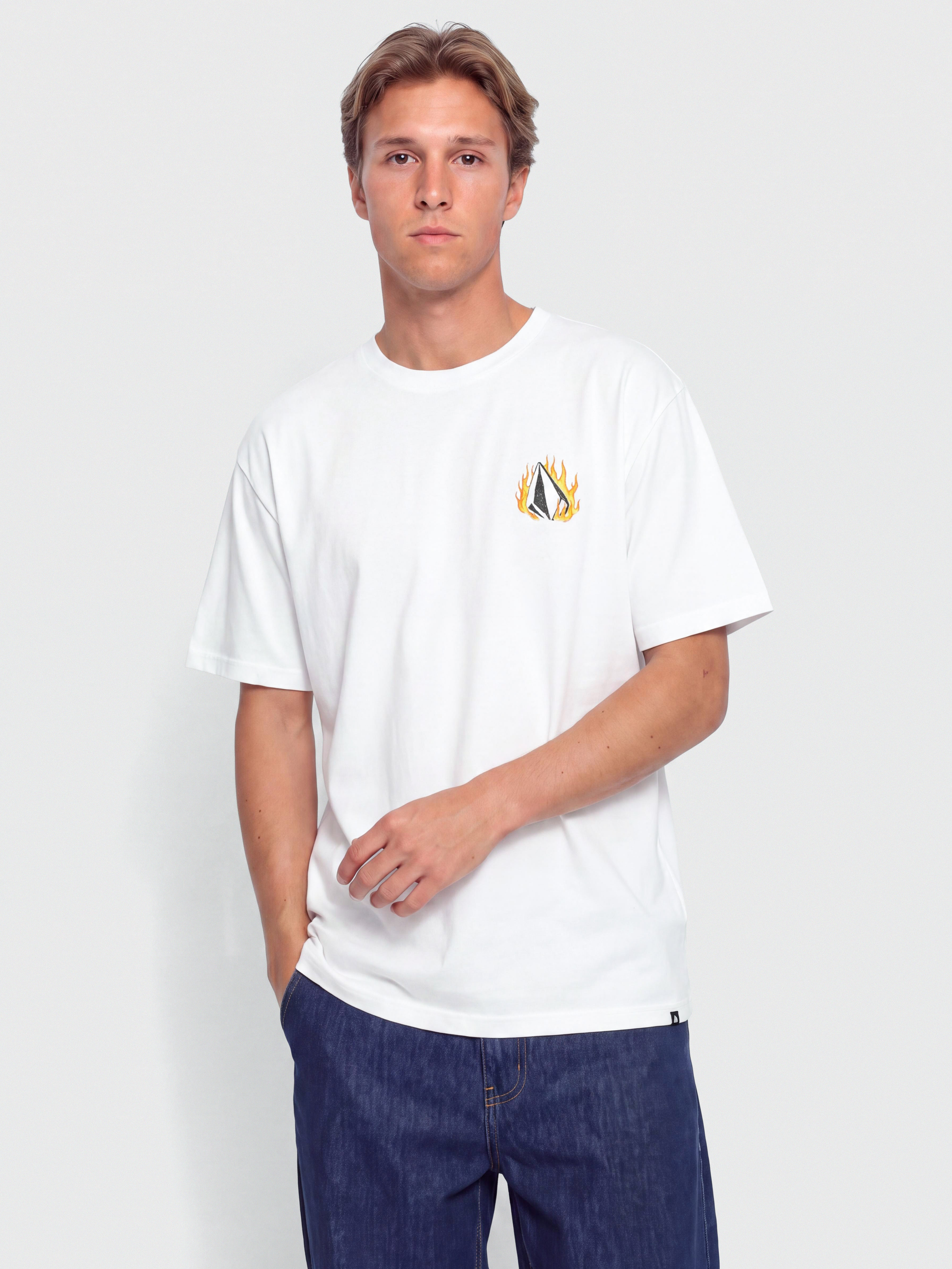 Tričko Volcom Double Fantasy Lse (white)