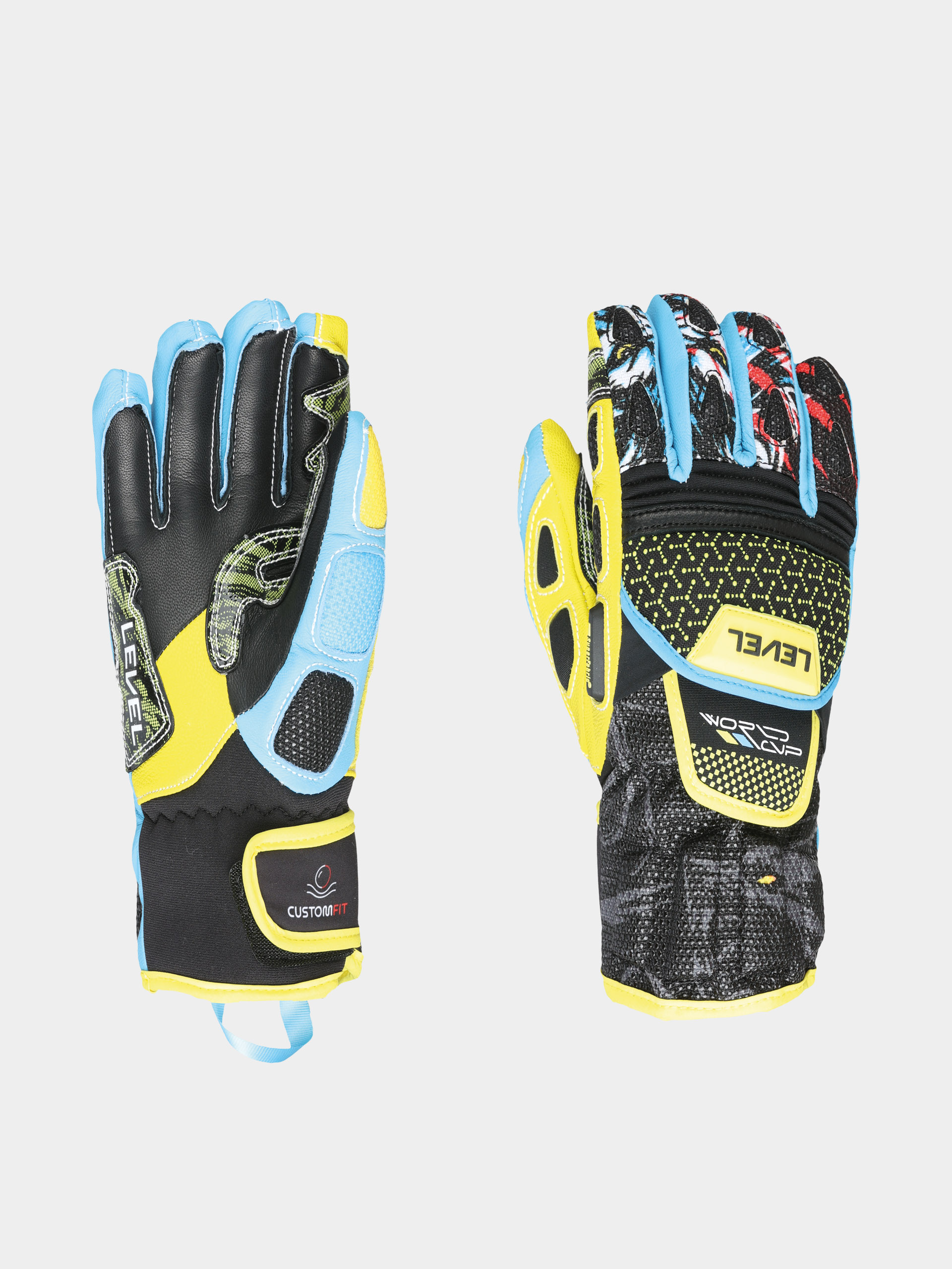 Rukavice Level Worldcup Jr Cf JR (yellow blue)