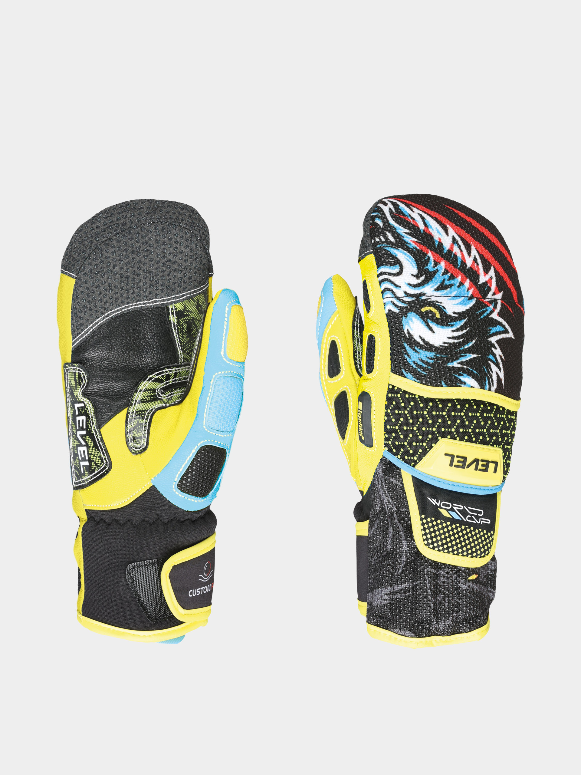 Rukavice Level Worldcup Jr Cf Mitt JR (yellow blue)