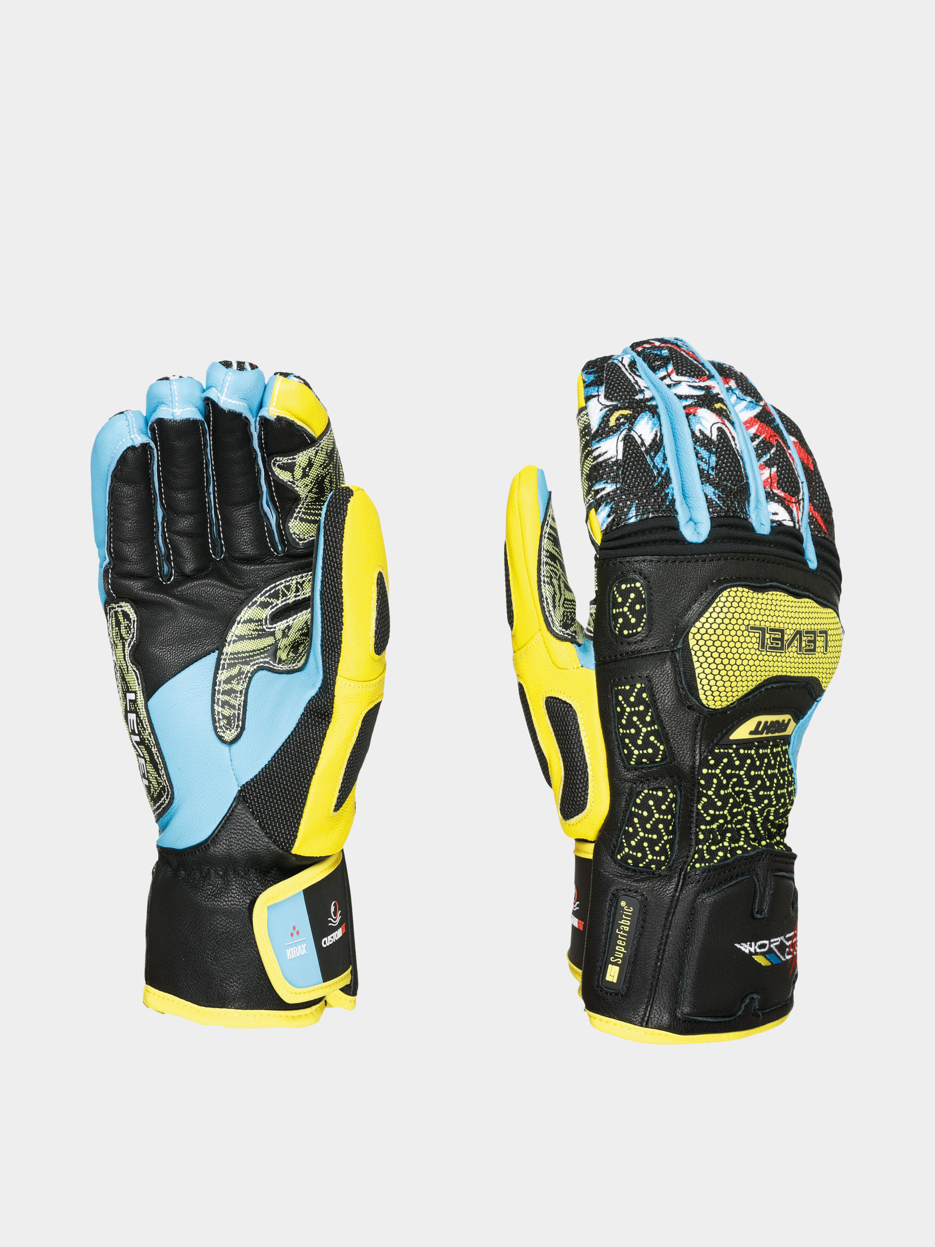 Rukavice Level Sq Cf (yellow blue)