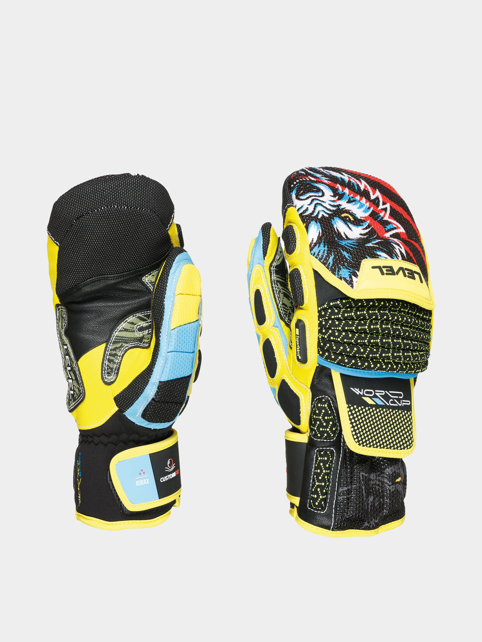 Rukavice Level Worldcup Cf Mitt (yellow blue)