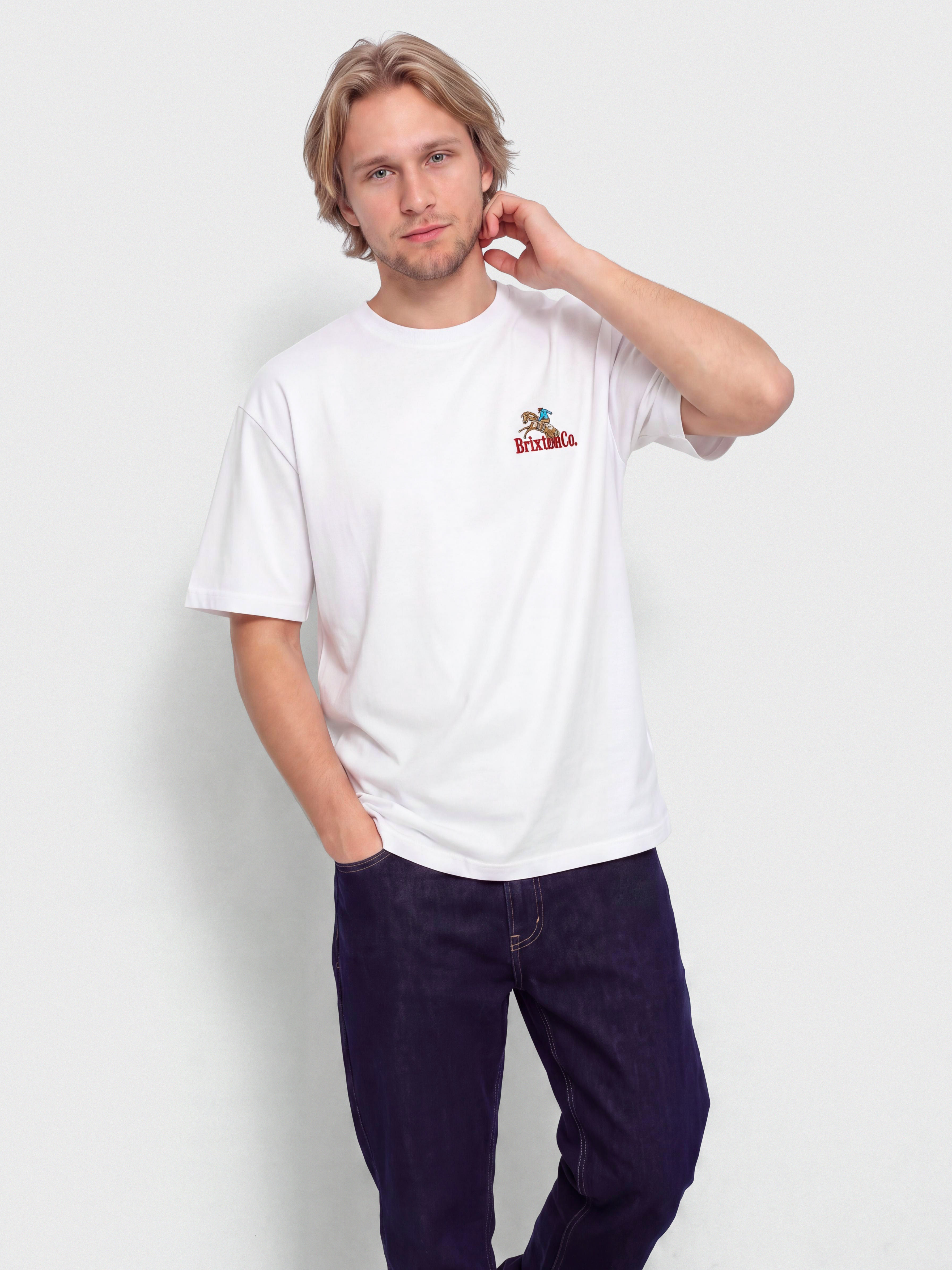 Tričko Brixton Inwood Stt (white)