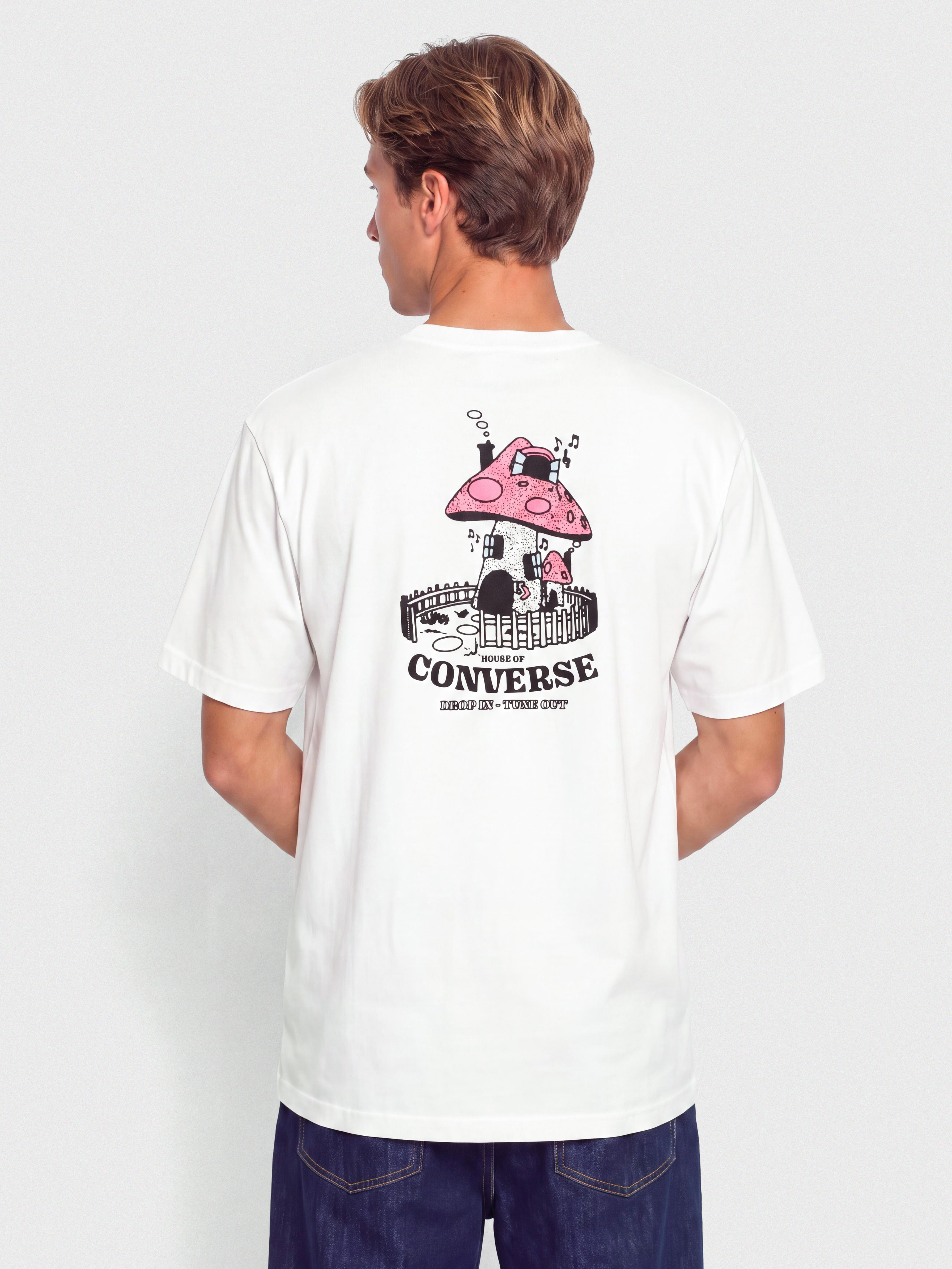 Tričko Converse Mushroom House (optical white)