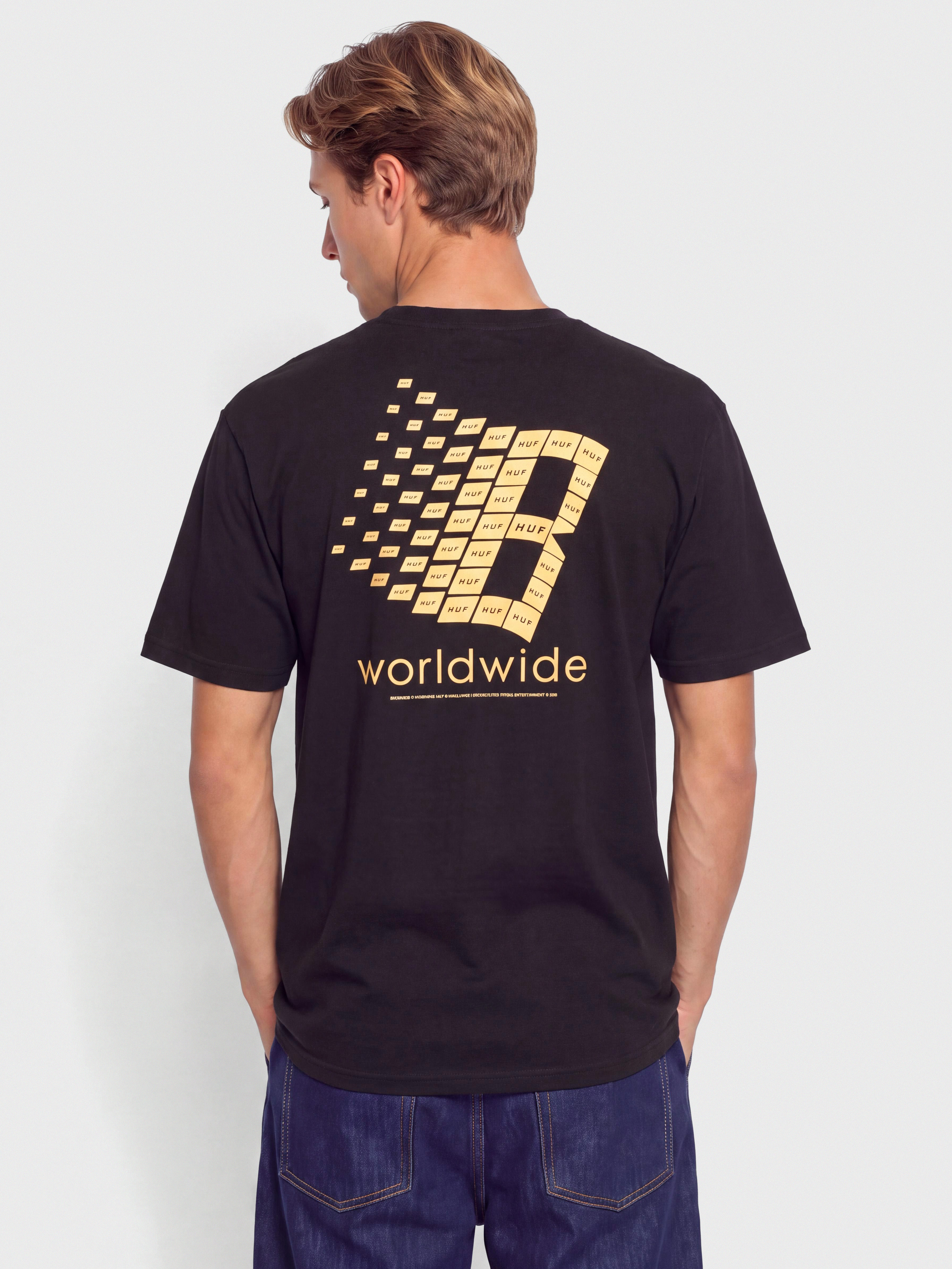 Tričko HUF X Bronze Worldwide (black)