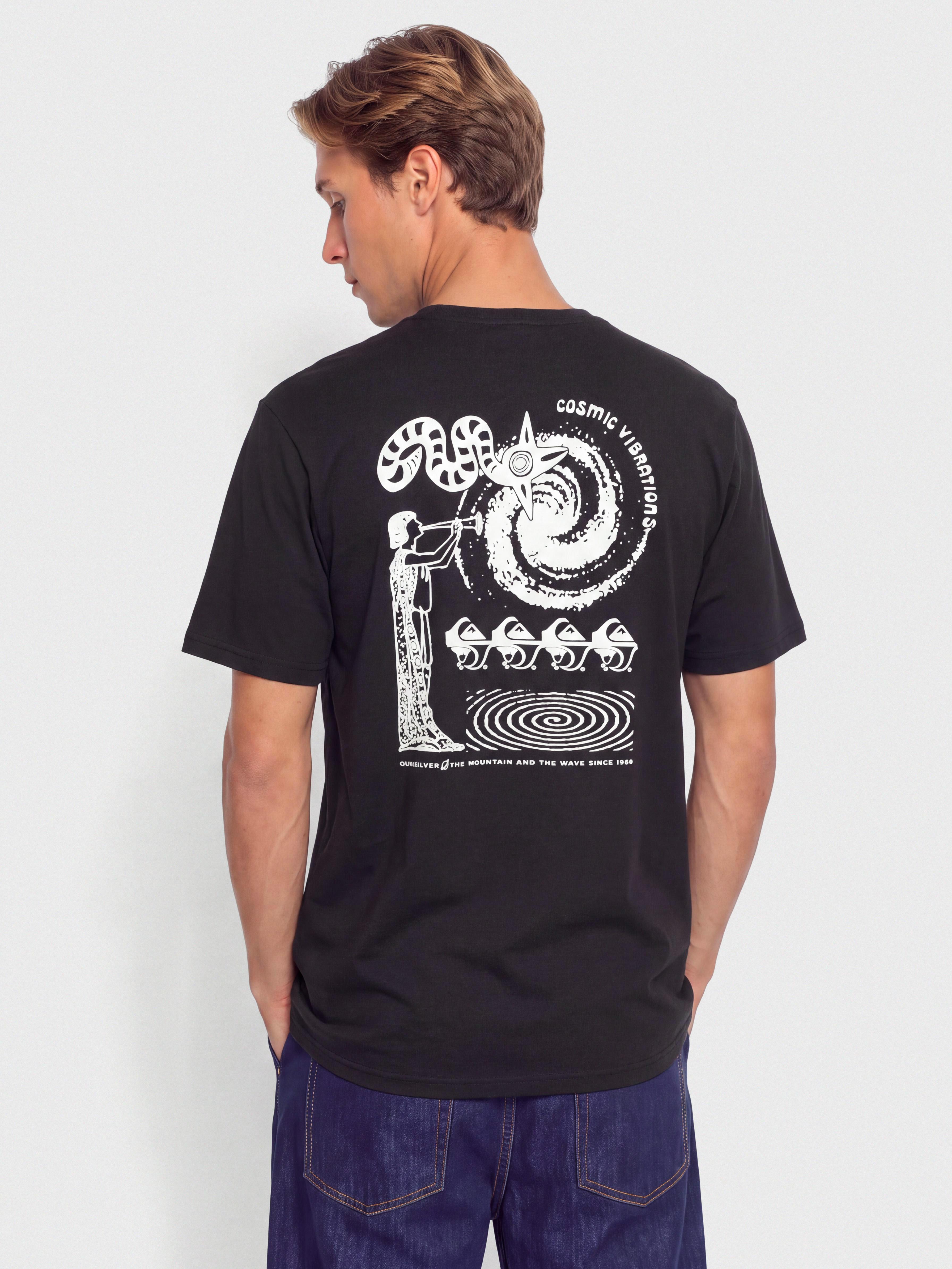 Tričko Quiksilver Cosmic Vibrations (black)