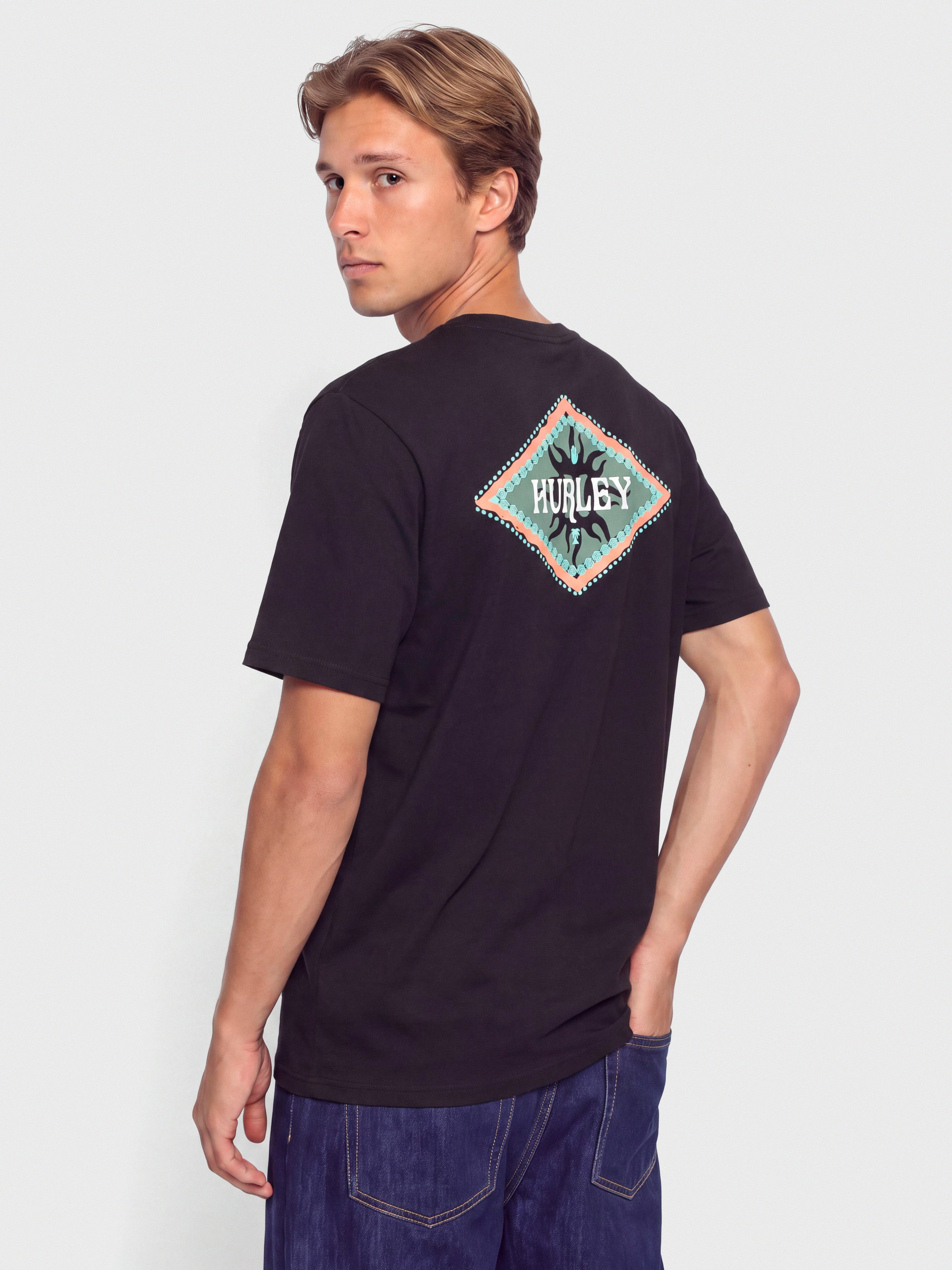 Tričko Hurley Tropics (black)