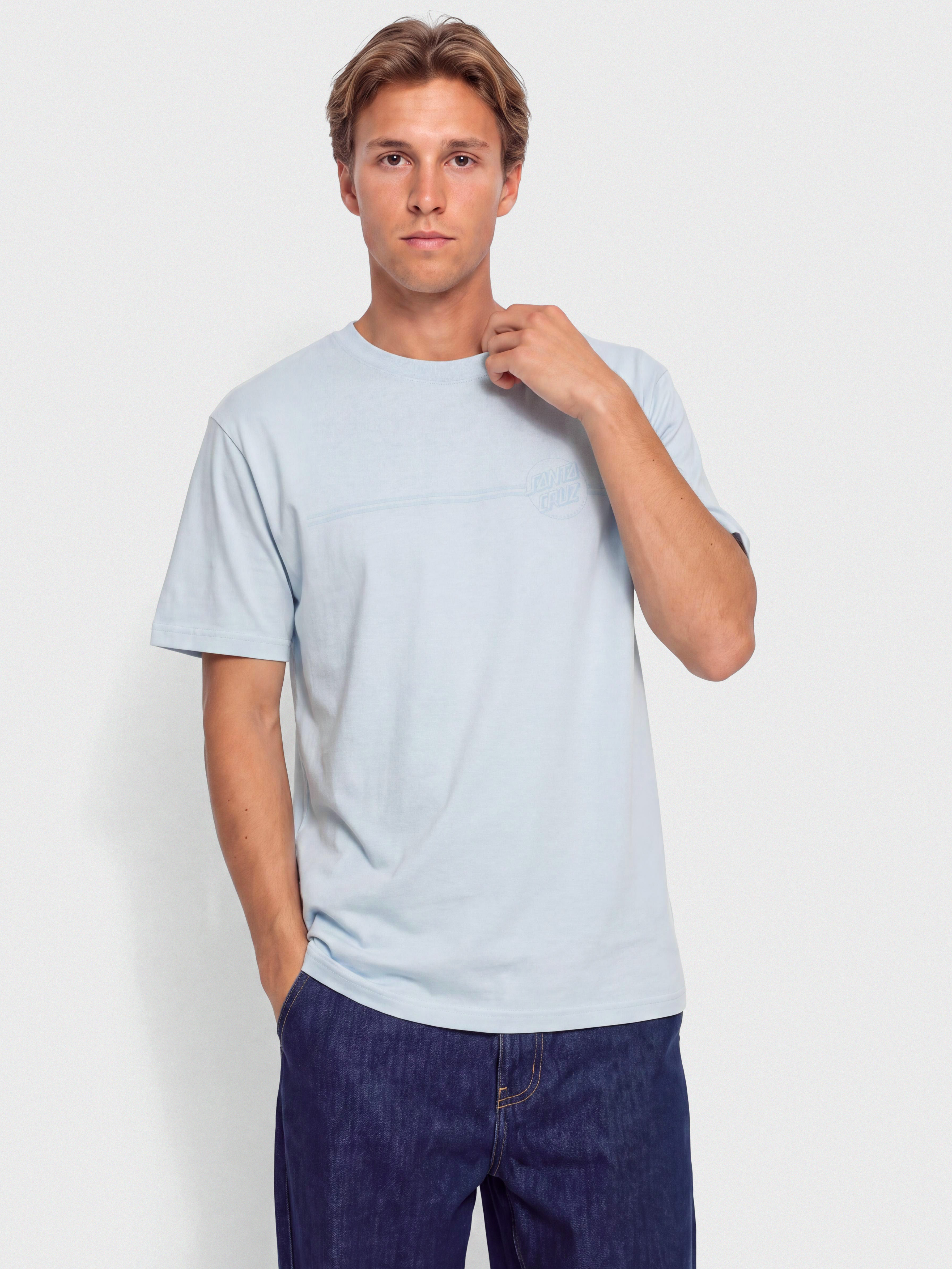 Tričko Santa Cruz Tonal Opus Dot Stripe (fresh blue)