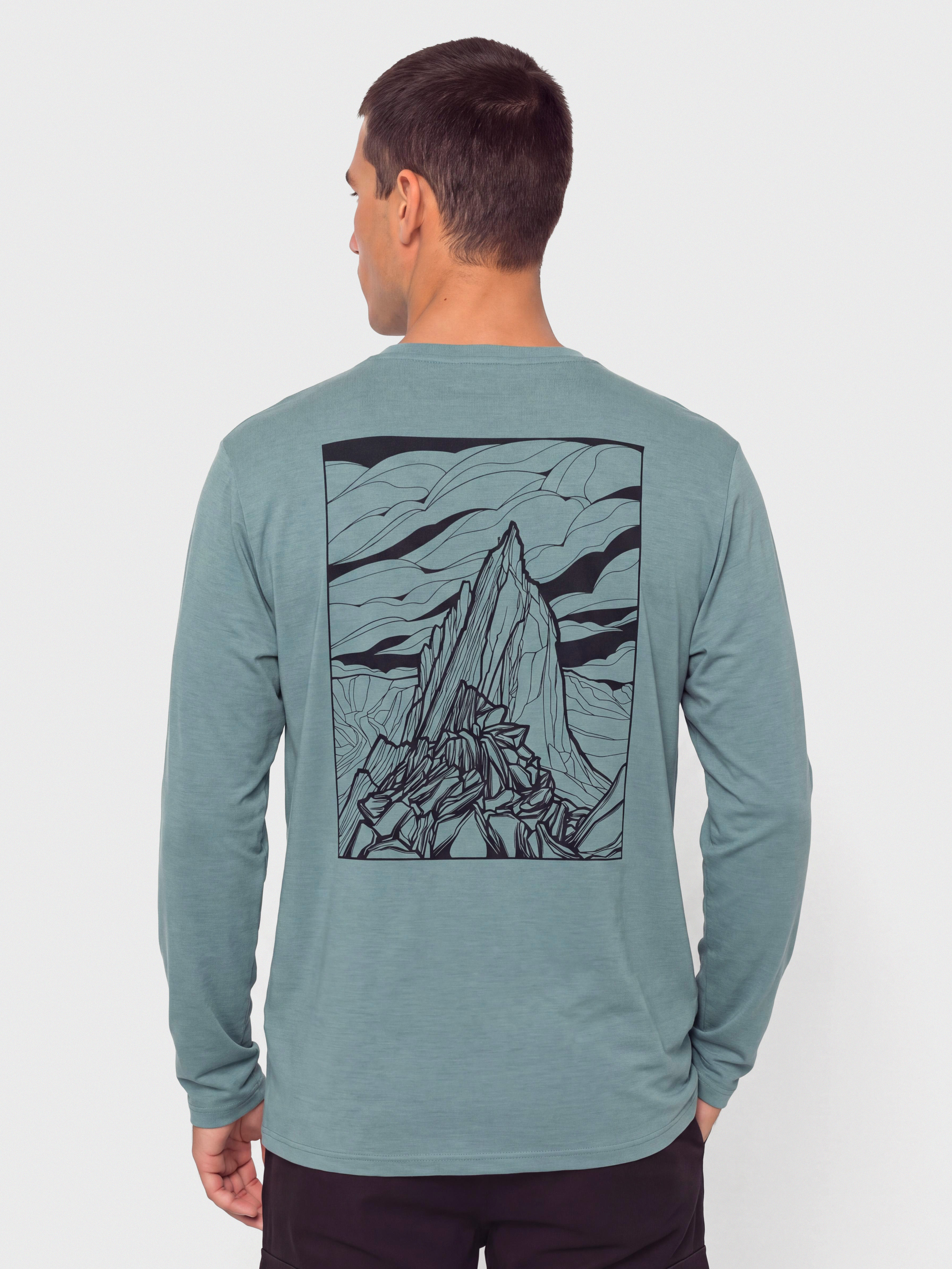 Triko Patagonia Capilene Cool Cloud Crag (blue sage/light blue sage)