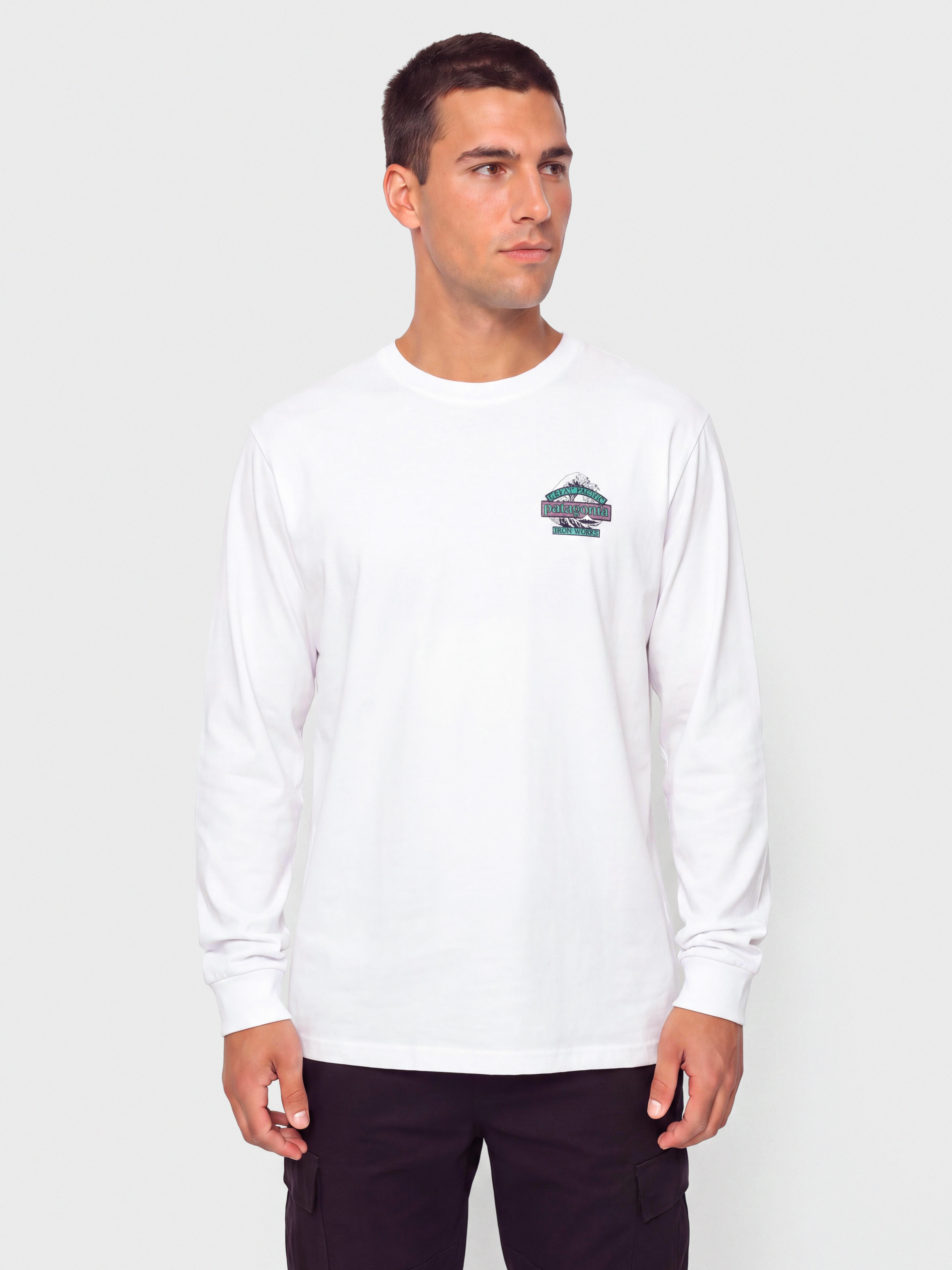 Triko Patagonia Great Waves Responsibili (fiber white)