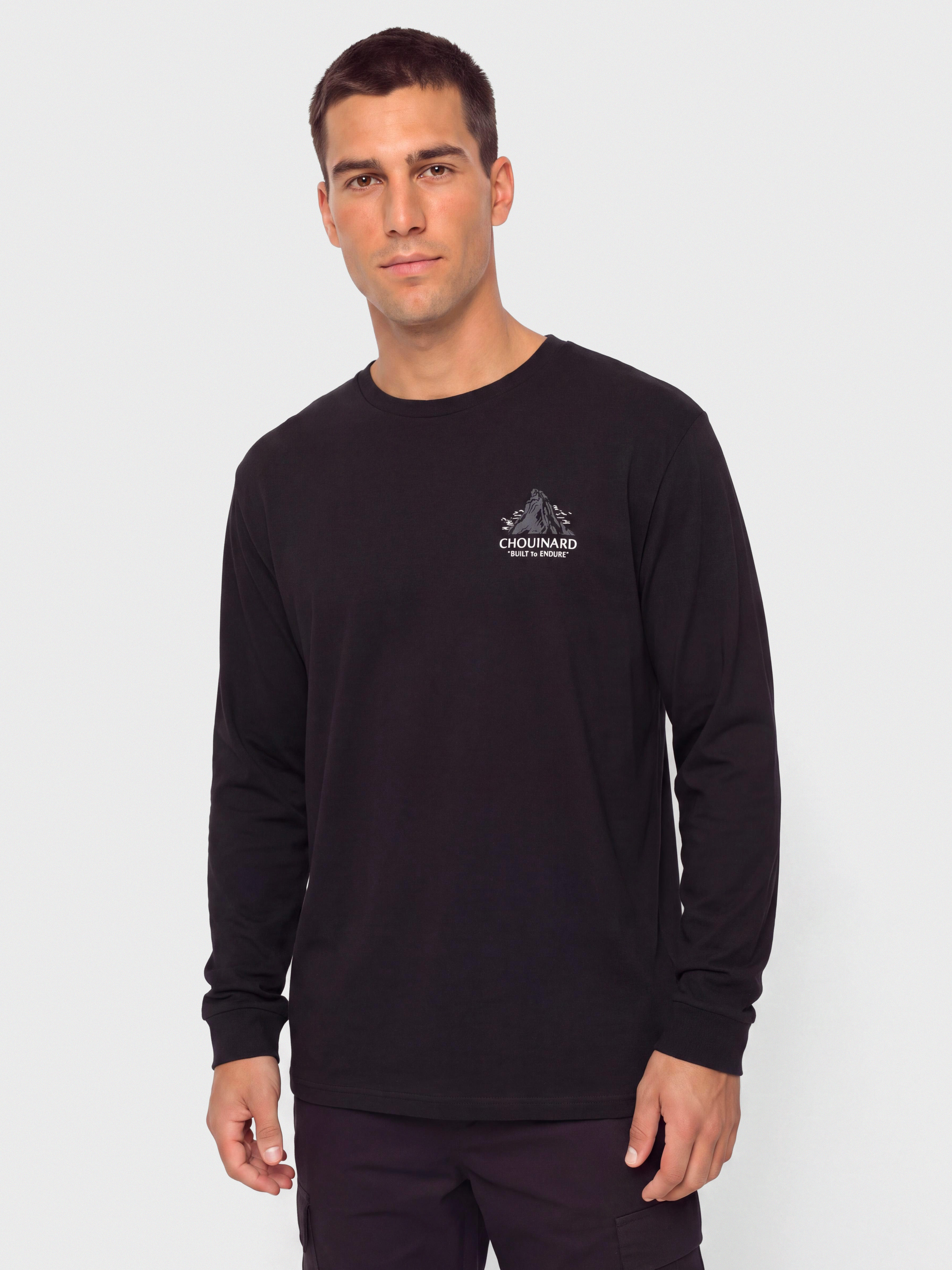 Triko Patagonia Chouinard Crest Responsibili (black)