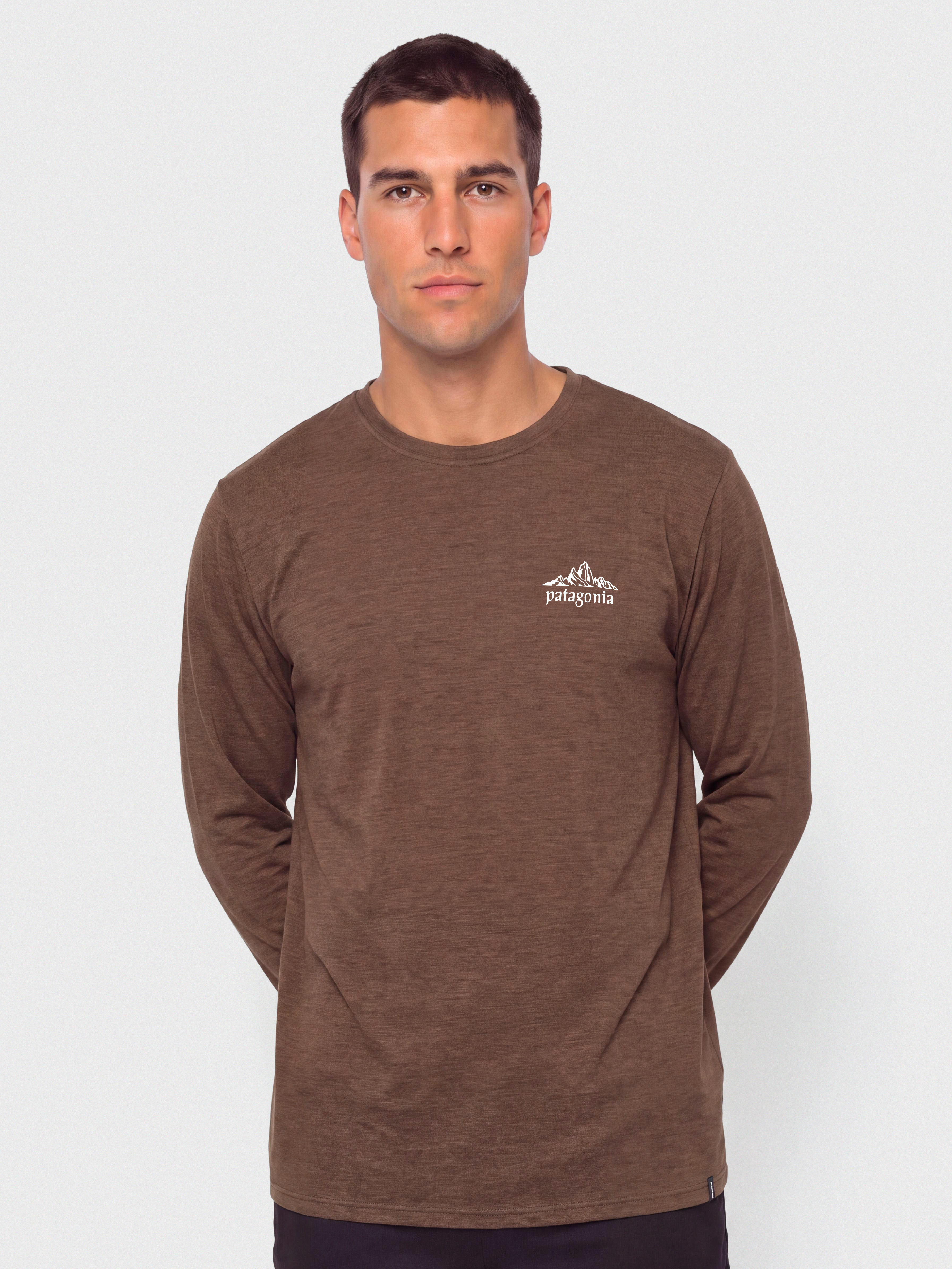 Triko Patagonia Cap Cool Daily Cloud Crag (berm brown light berm brown x dye)