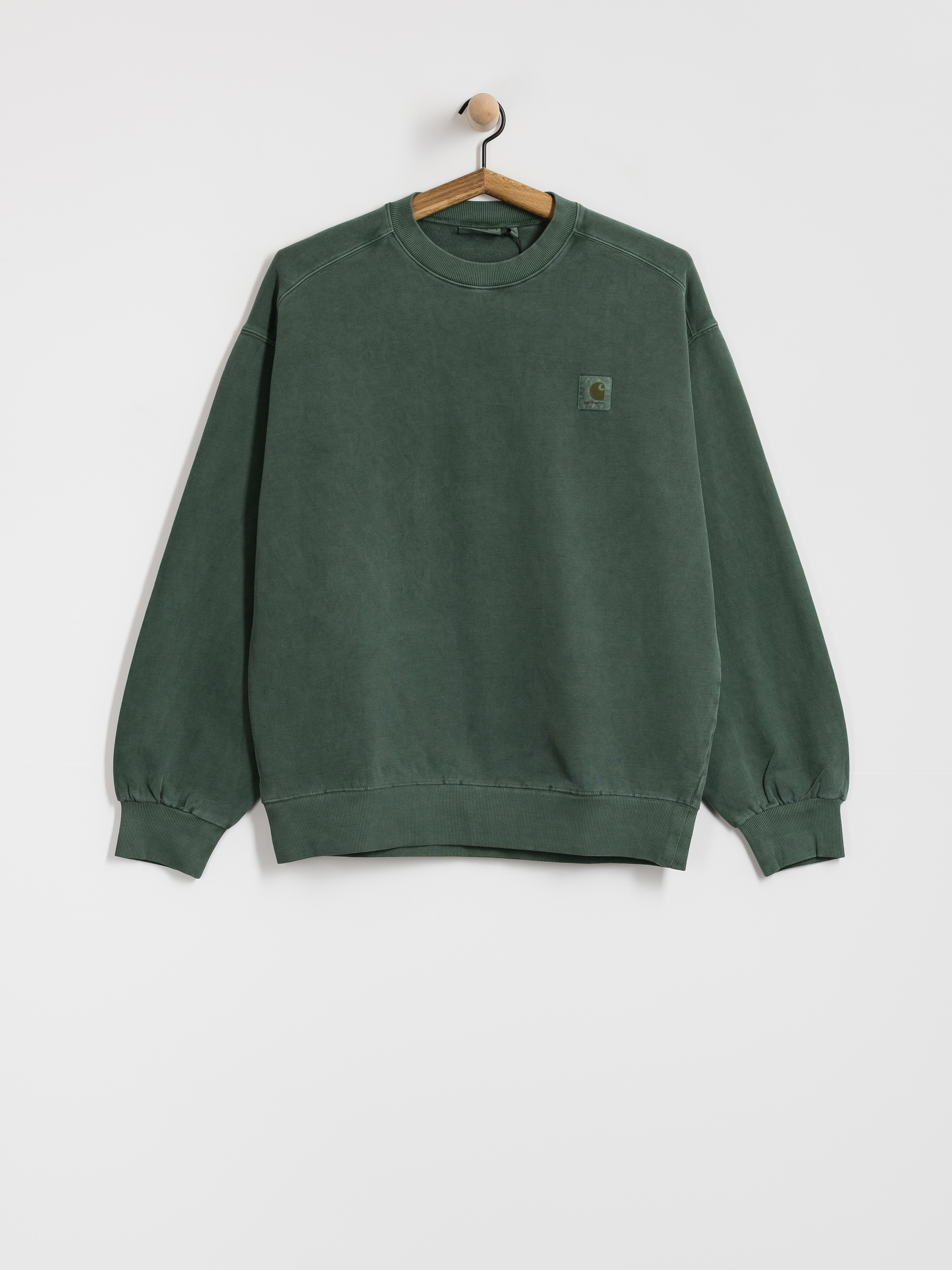 Mikina Carhartt WIP Vista (dark scarab/garment dyed)