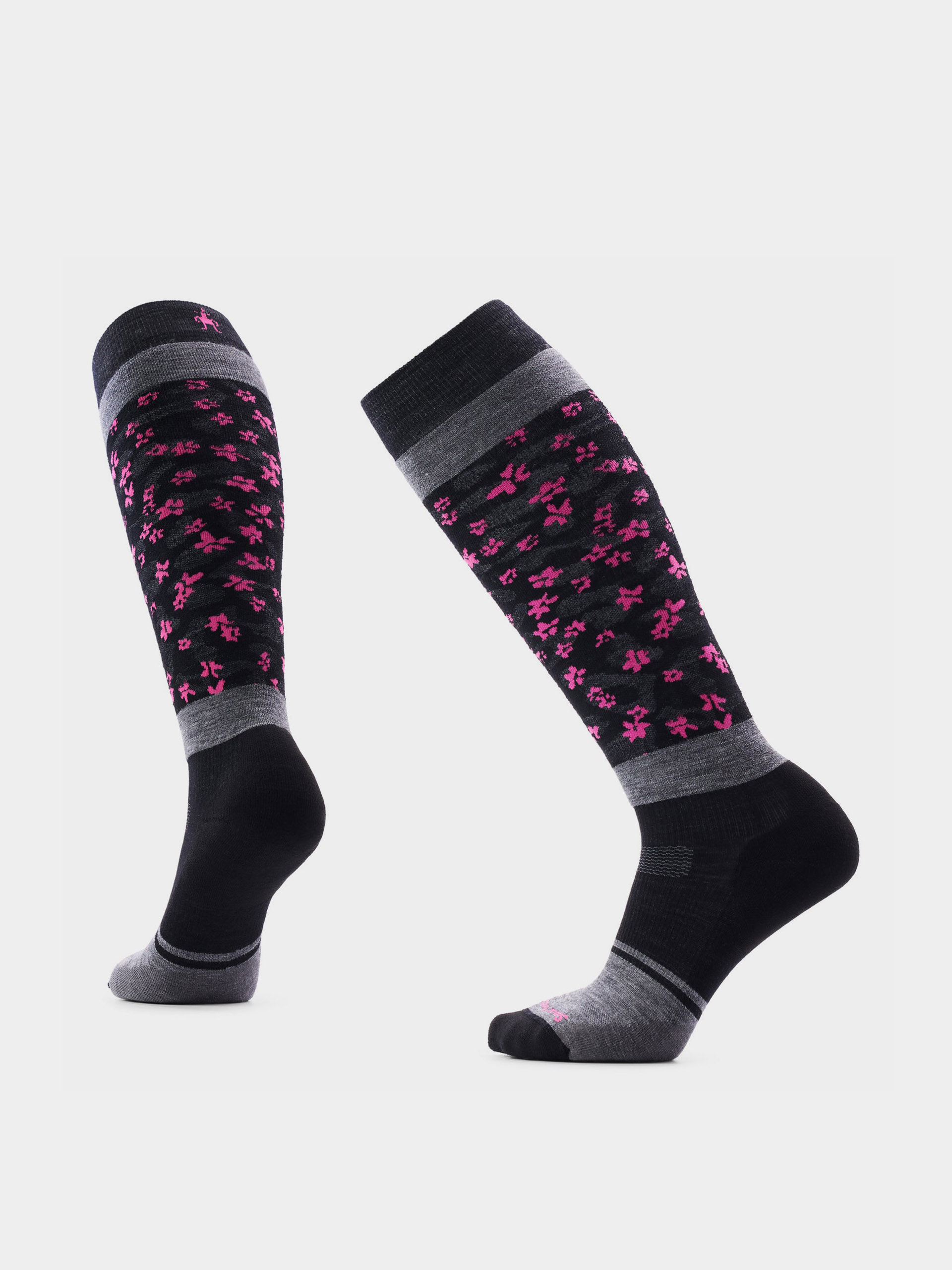Ponožky Smartwool Snowboard Targeted Cushion Wild Blossom Otc Wmn (black)