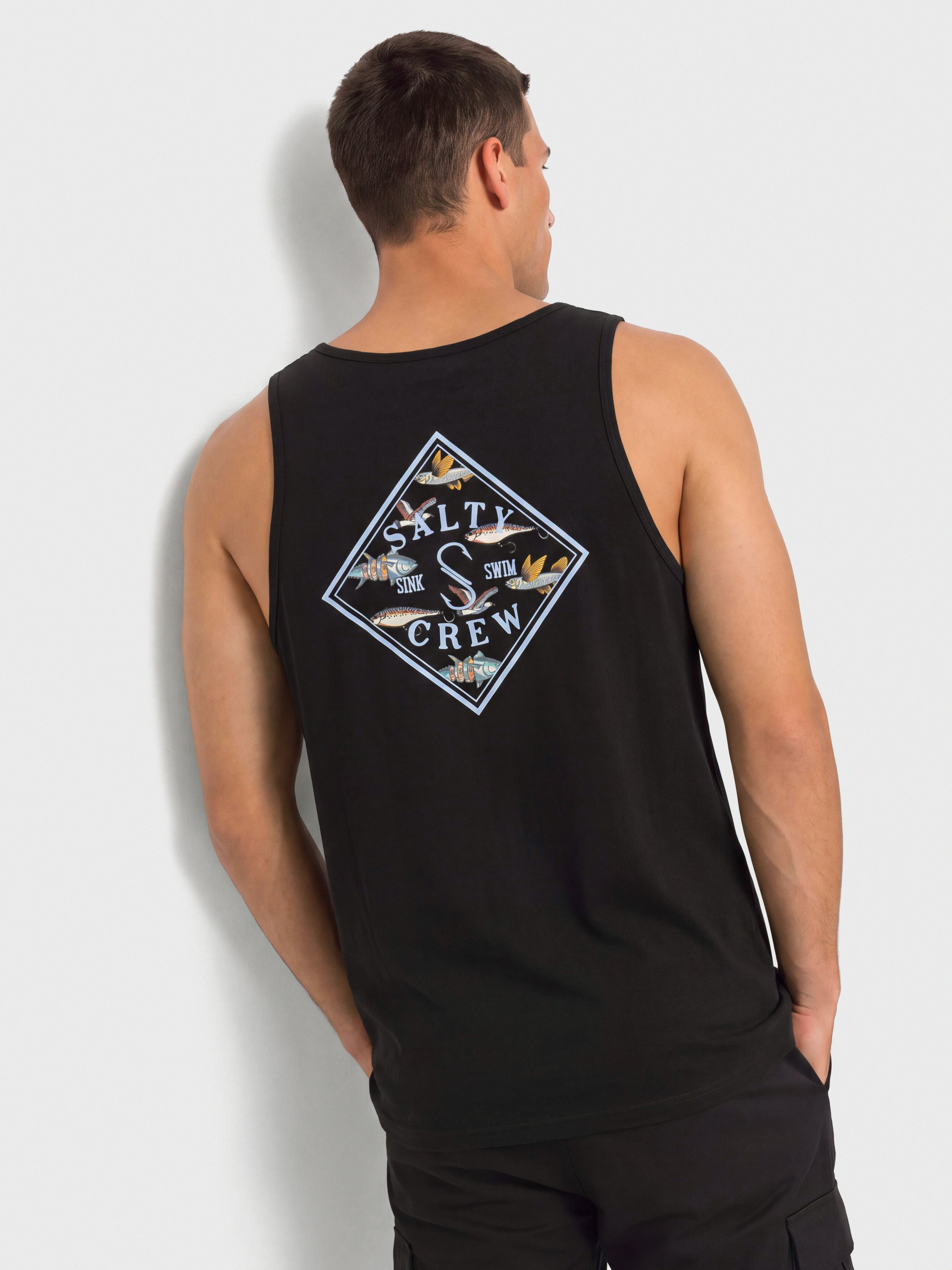 Tričko Salty Crew Tippet Fill (black)