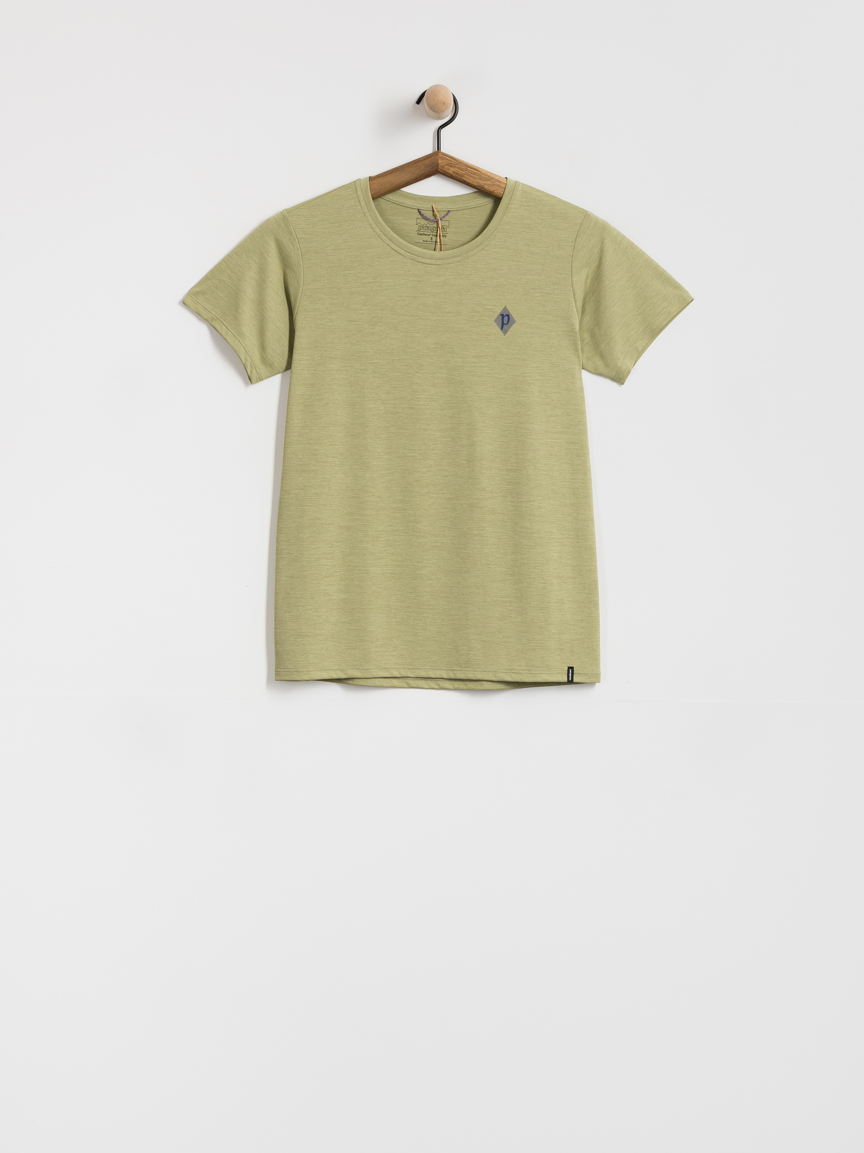 Tričko Patagonia Cap Cool Daily Hut Tripper Wmn (gumtree green light gumtree green x dye)
