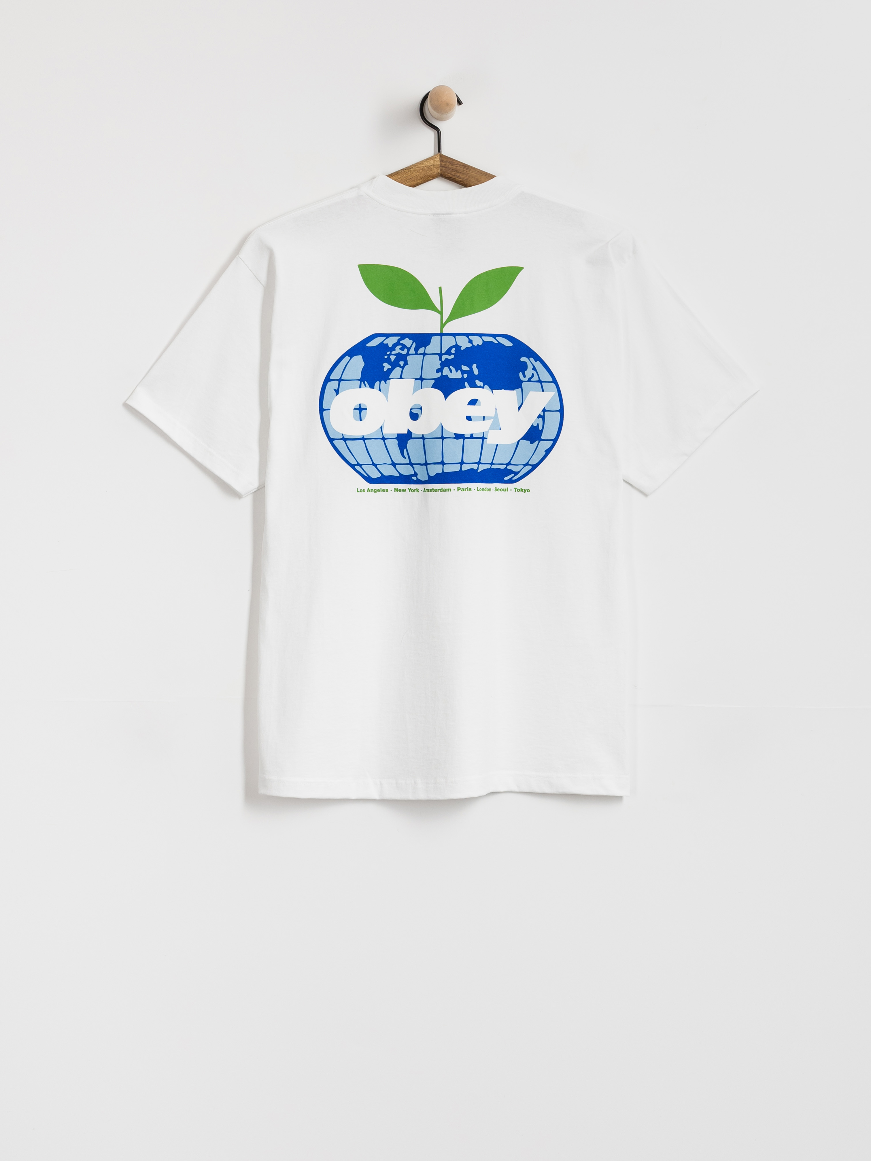 Tričko OBEY Intercontinental (white)