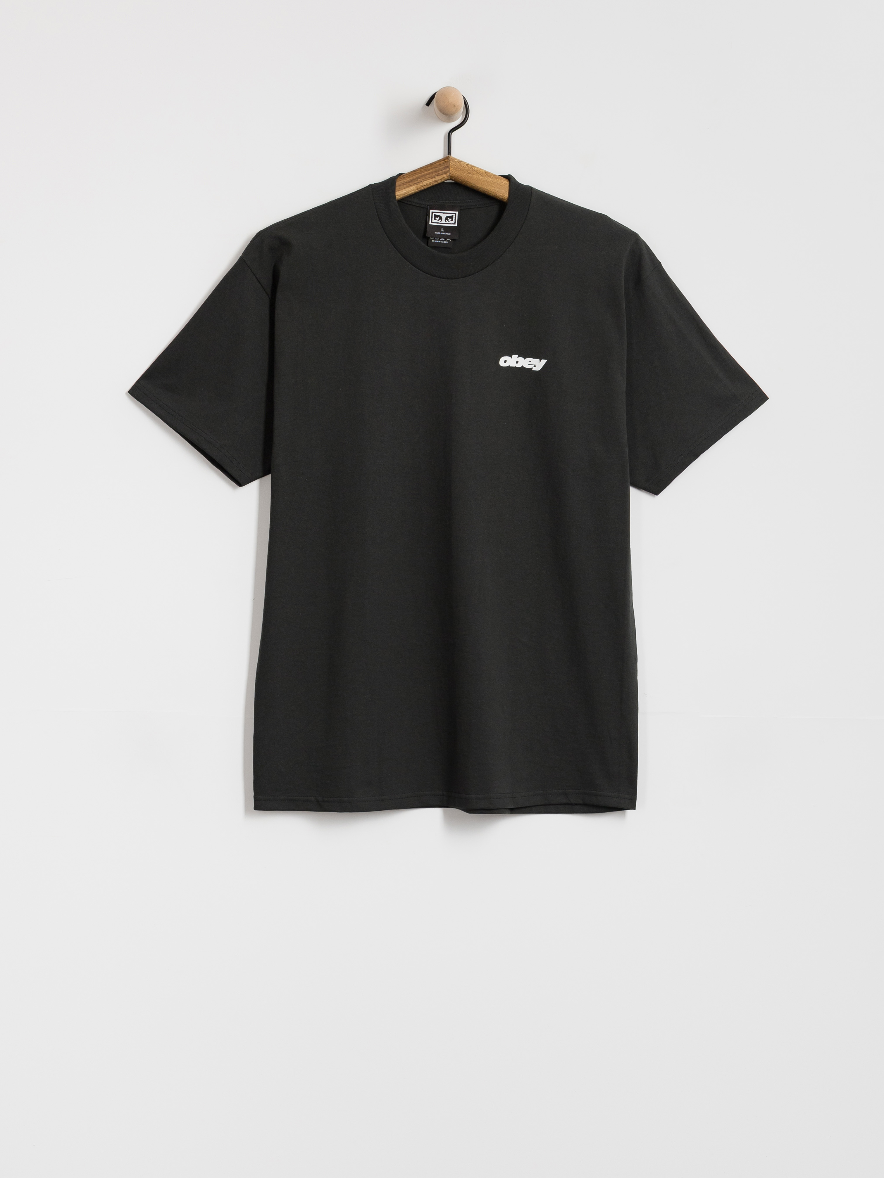 Tričko OBEY Stronger Together (vintage black)