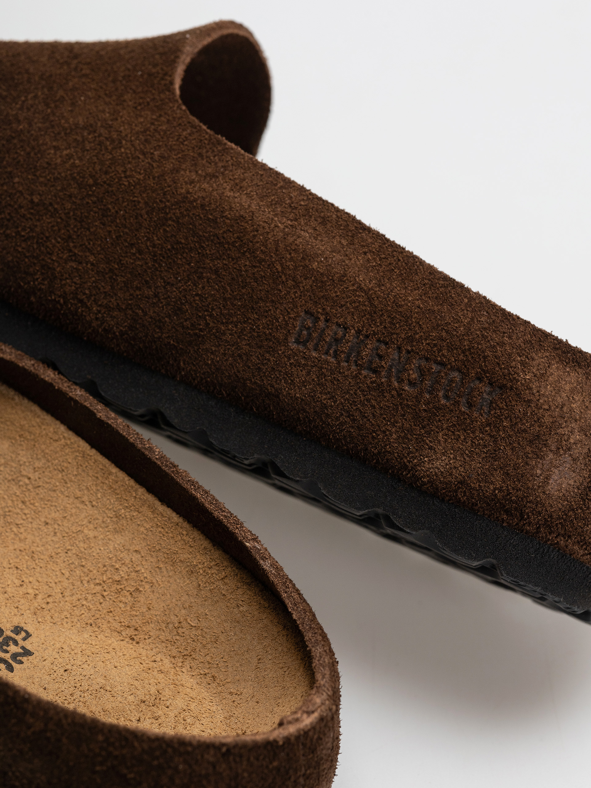 Šľapky Birkenstock Amsterdam Wrapped Suede Leather Narrow (carafe)
