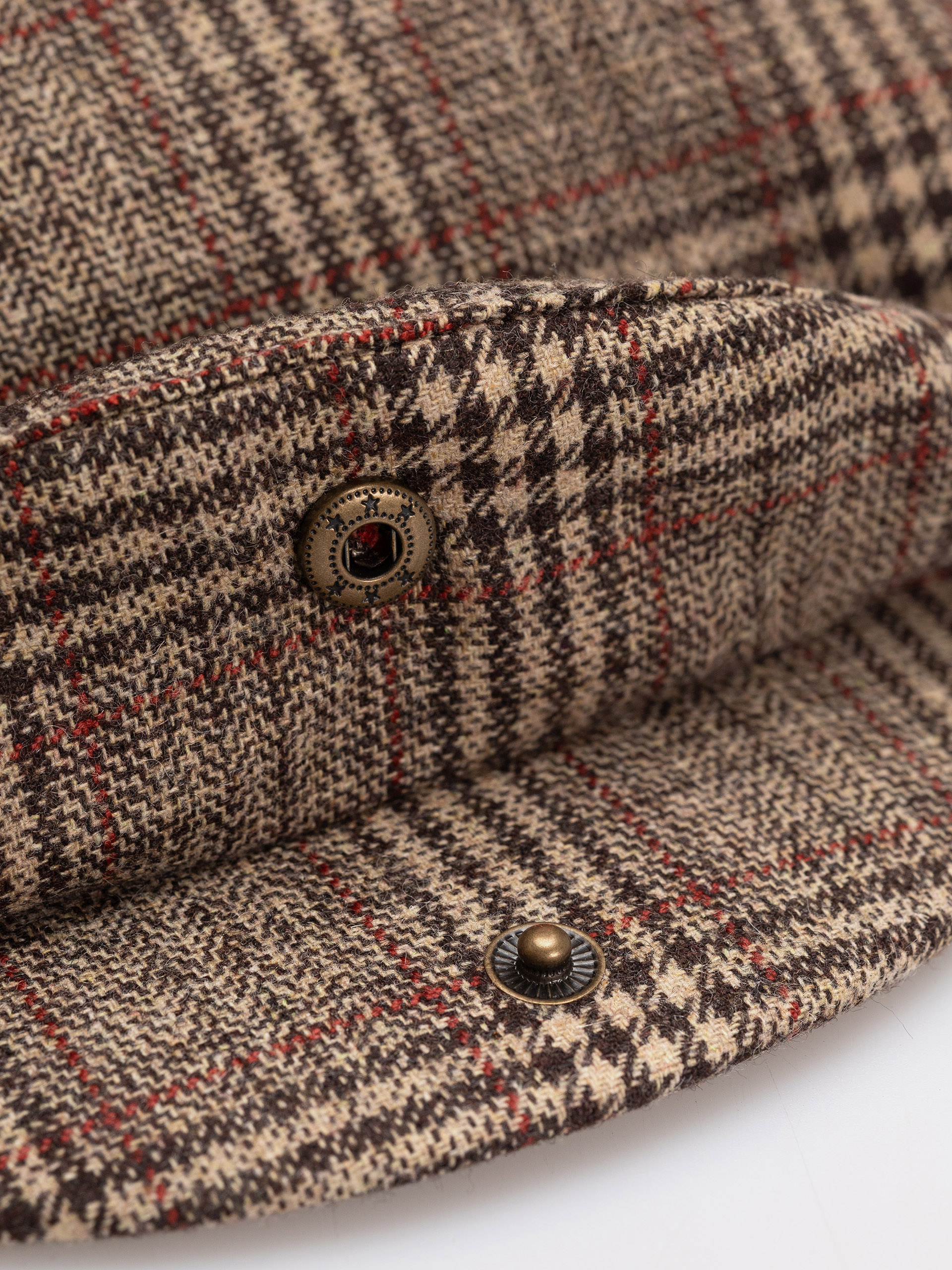 Klobúk so šiltom Brixton Hooligan Snap Cap (brown/tan/red plaid)