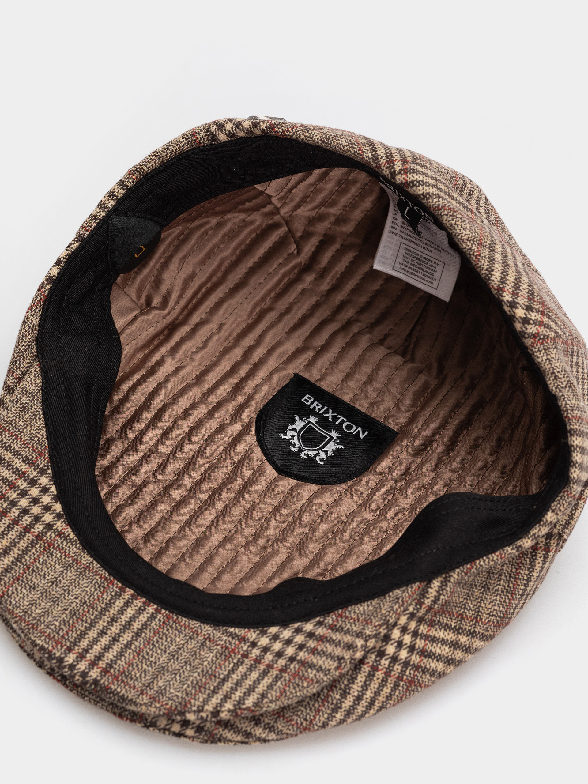 Klobúk so šiltom Brixton Hooligan Snap Cap (brown/tan/red plaid)