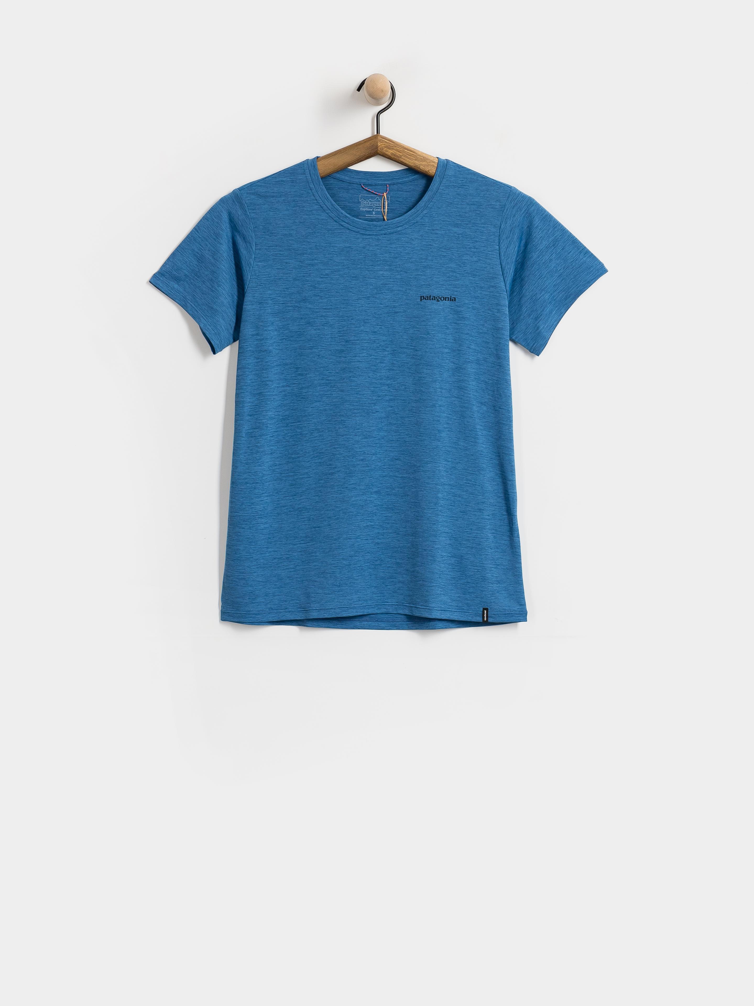 Tričko Patagonia Cap Cool Daily Boardshort Logo Wmn (aquatic blue light aquatic blue x dye)