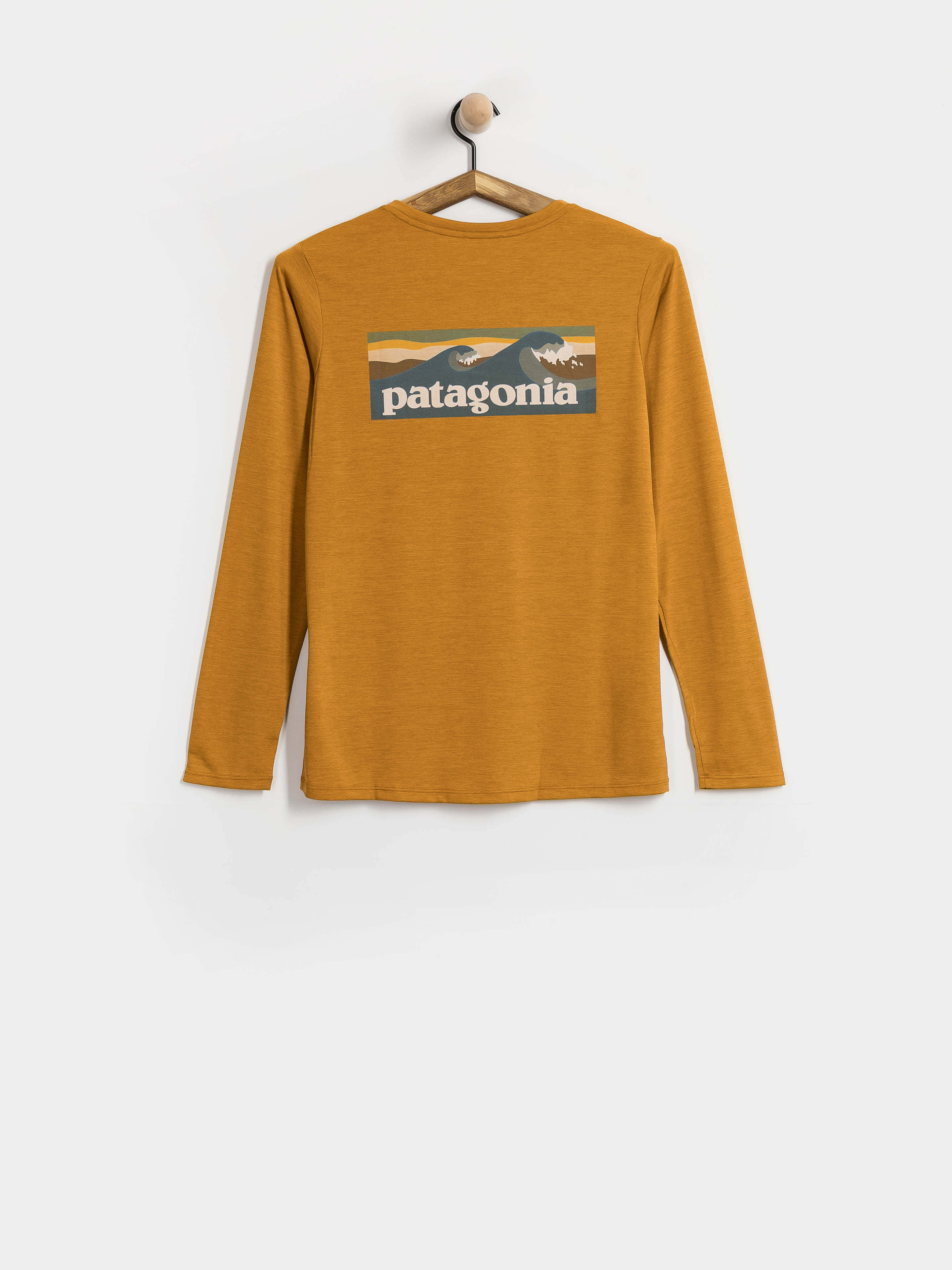 Triko Patagonia Cap Cool Daily Boardshort Logo Wmn (cinnamon brown dark cinnamon brown x dye)