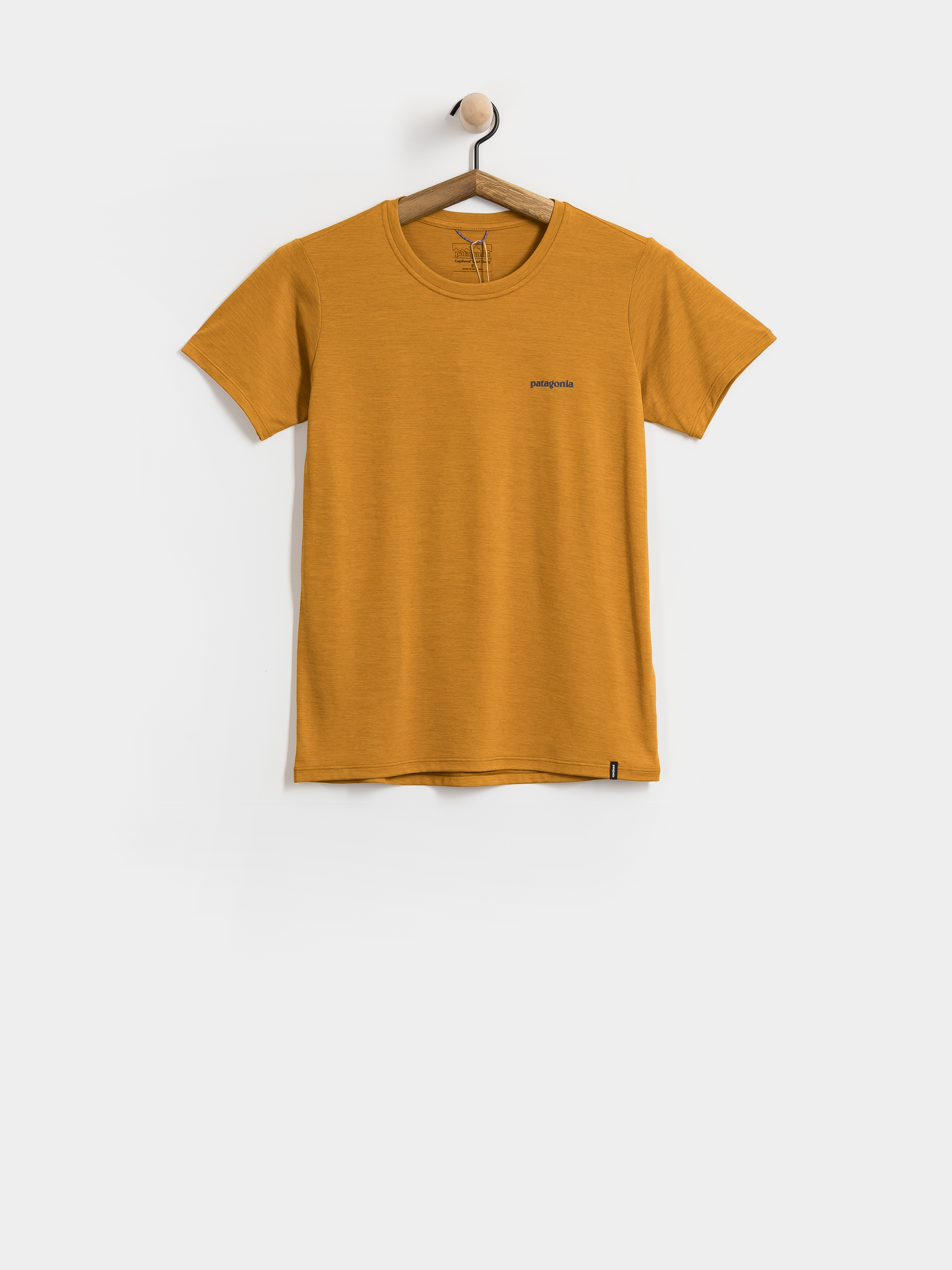 Tričko Patagonia Cap Cool Daily Boardshort Logo Wmn (cinnamon brown dark cinnamon brown x dye)
