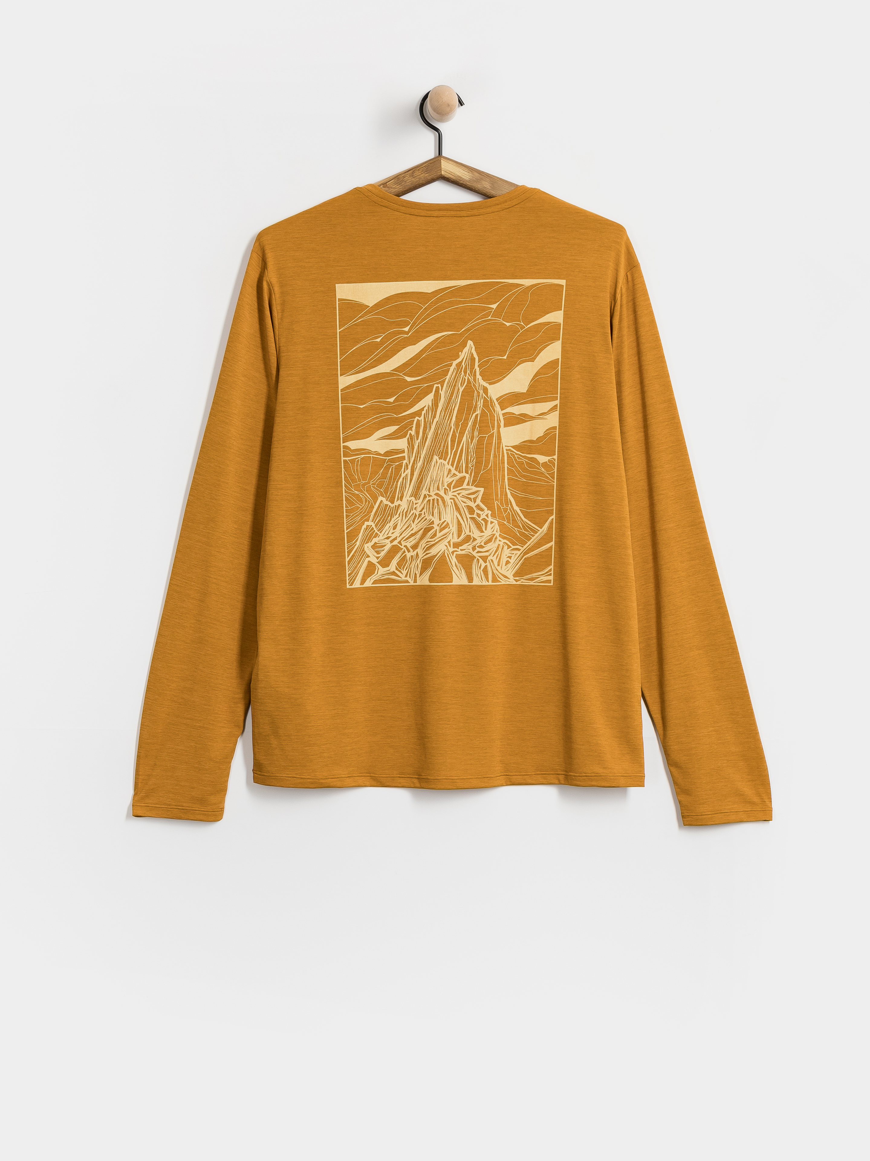 Triko Patagonia Cap Cool Daily Cloud Crag (cinnamon brown dark cinnamon brown x dye)