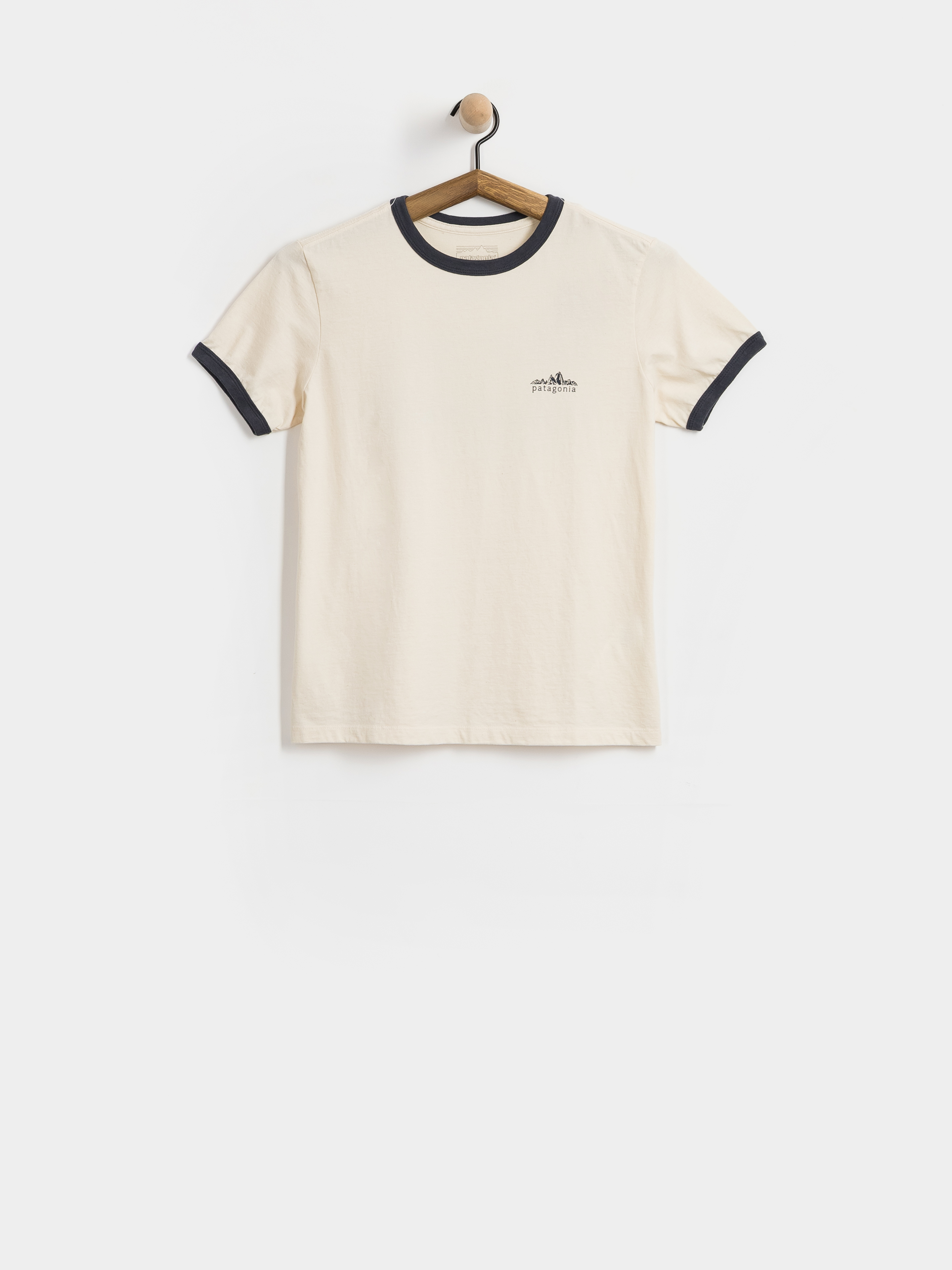 Tričko Patagonia Fitz Roy Foothills Ringer Wmn (undyed natural)