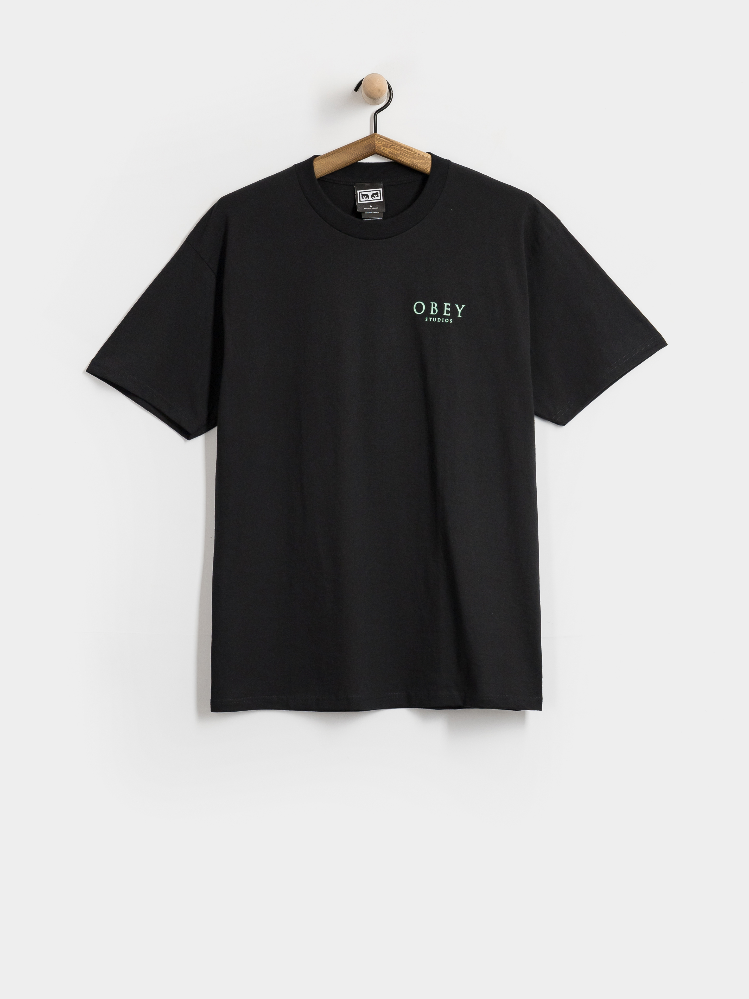 Tričko OBEY Flores Robus (black)
