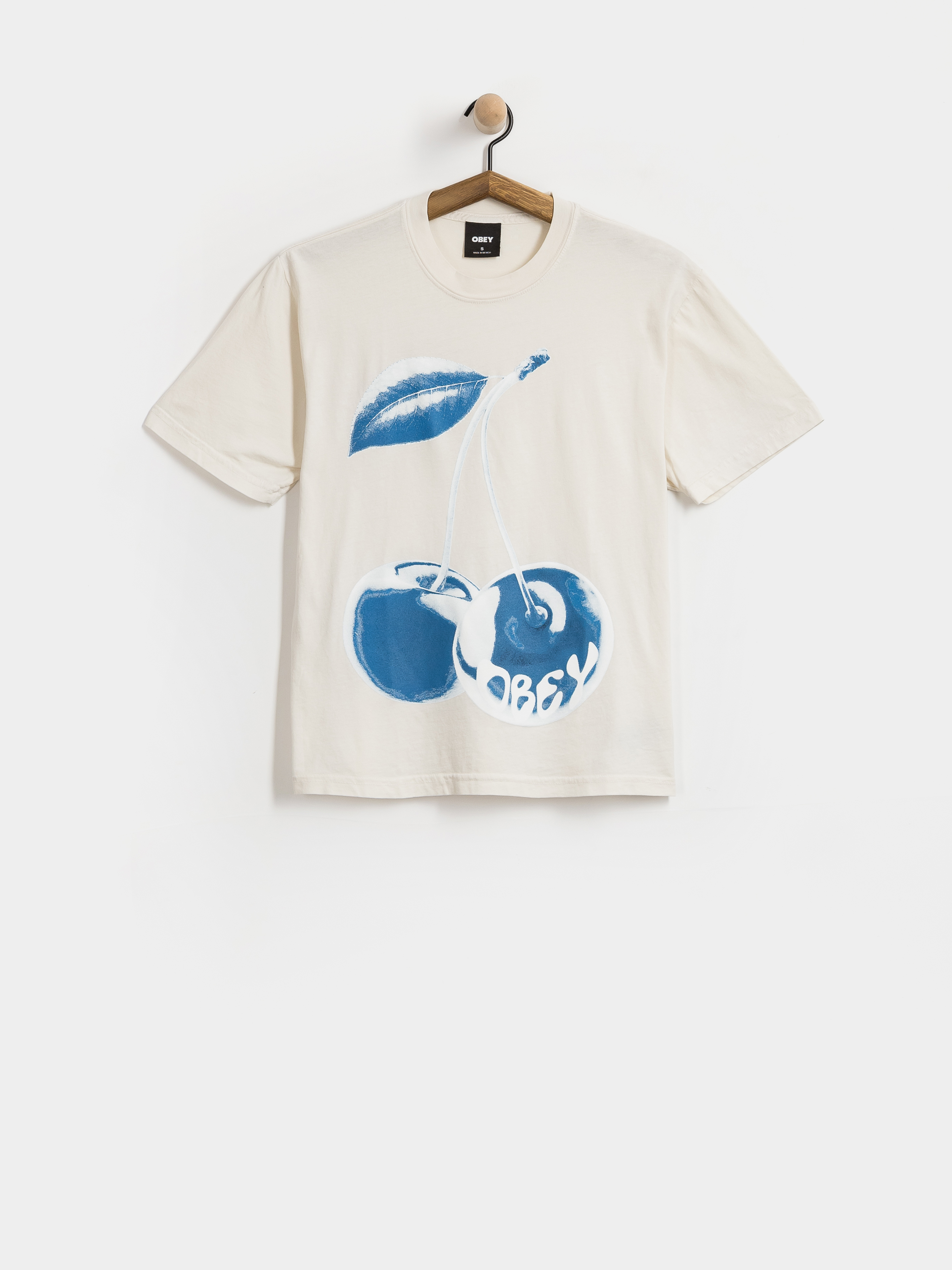 Tričko OBEY Blue Cherry Wmn (chalk white)