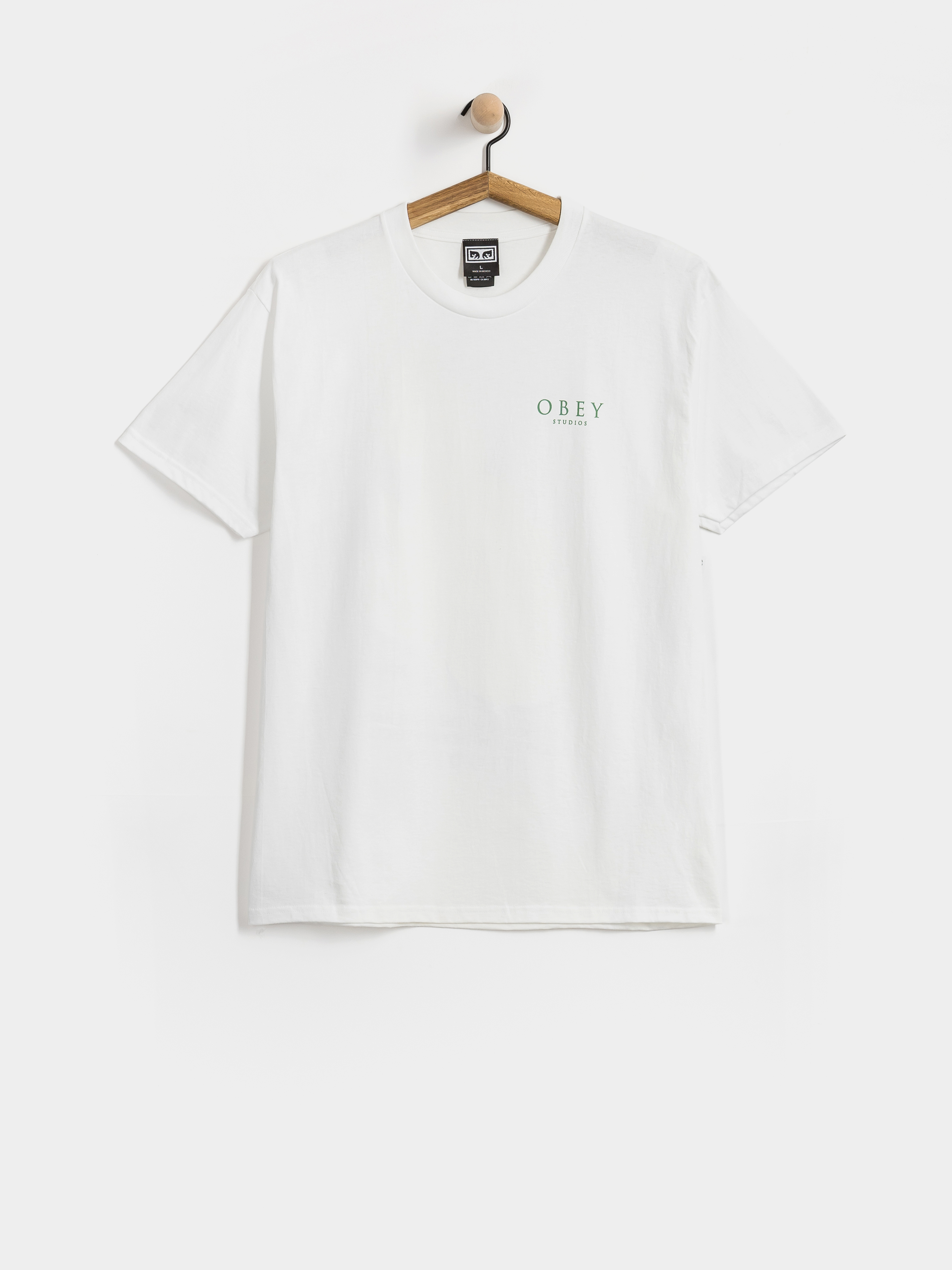 Tričko OBEY Flores Robus (white)