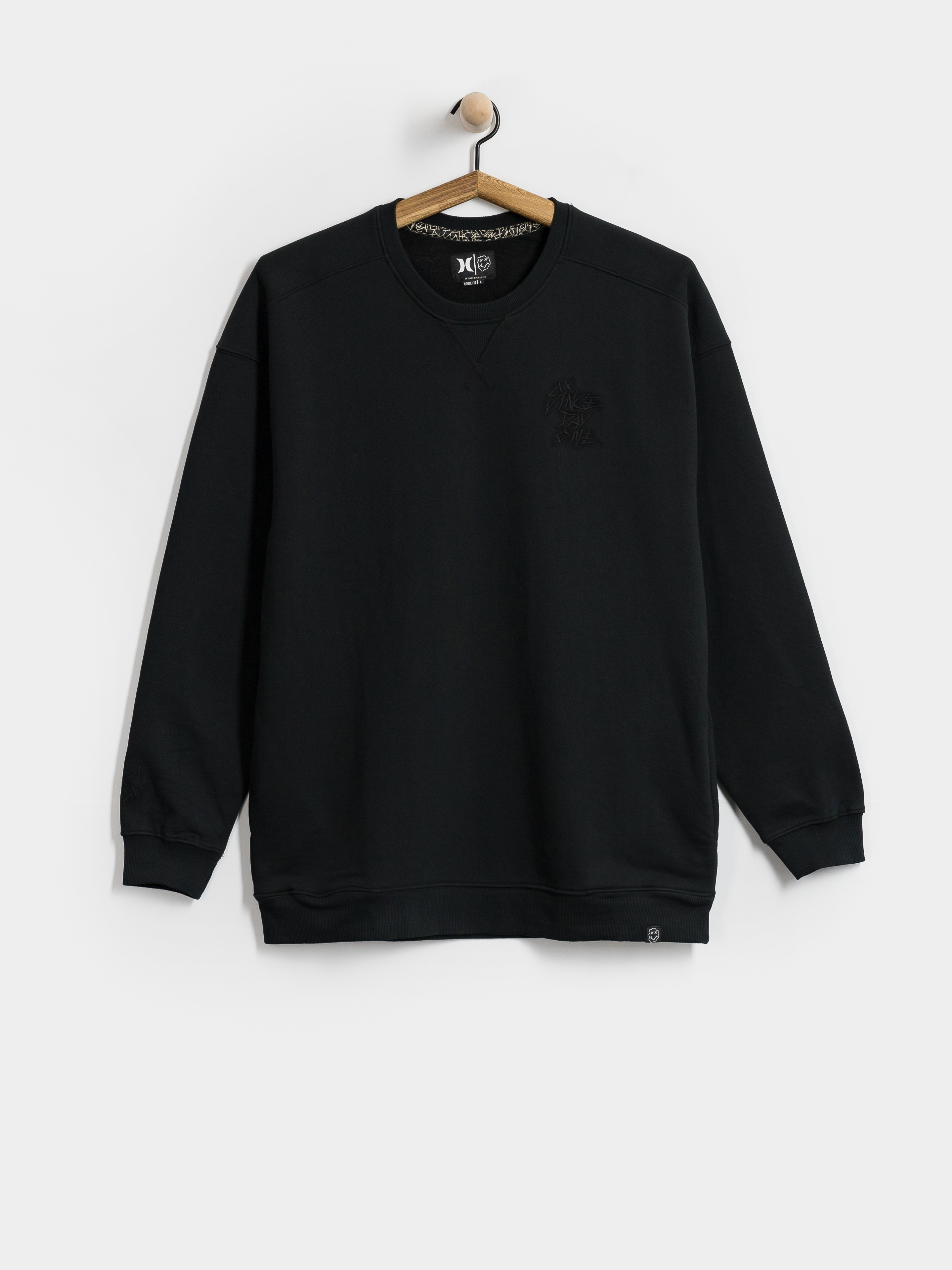 Mikina Hurley Smile Crew (black)