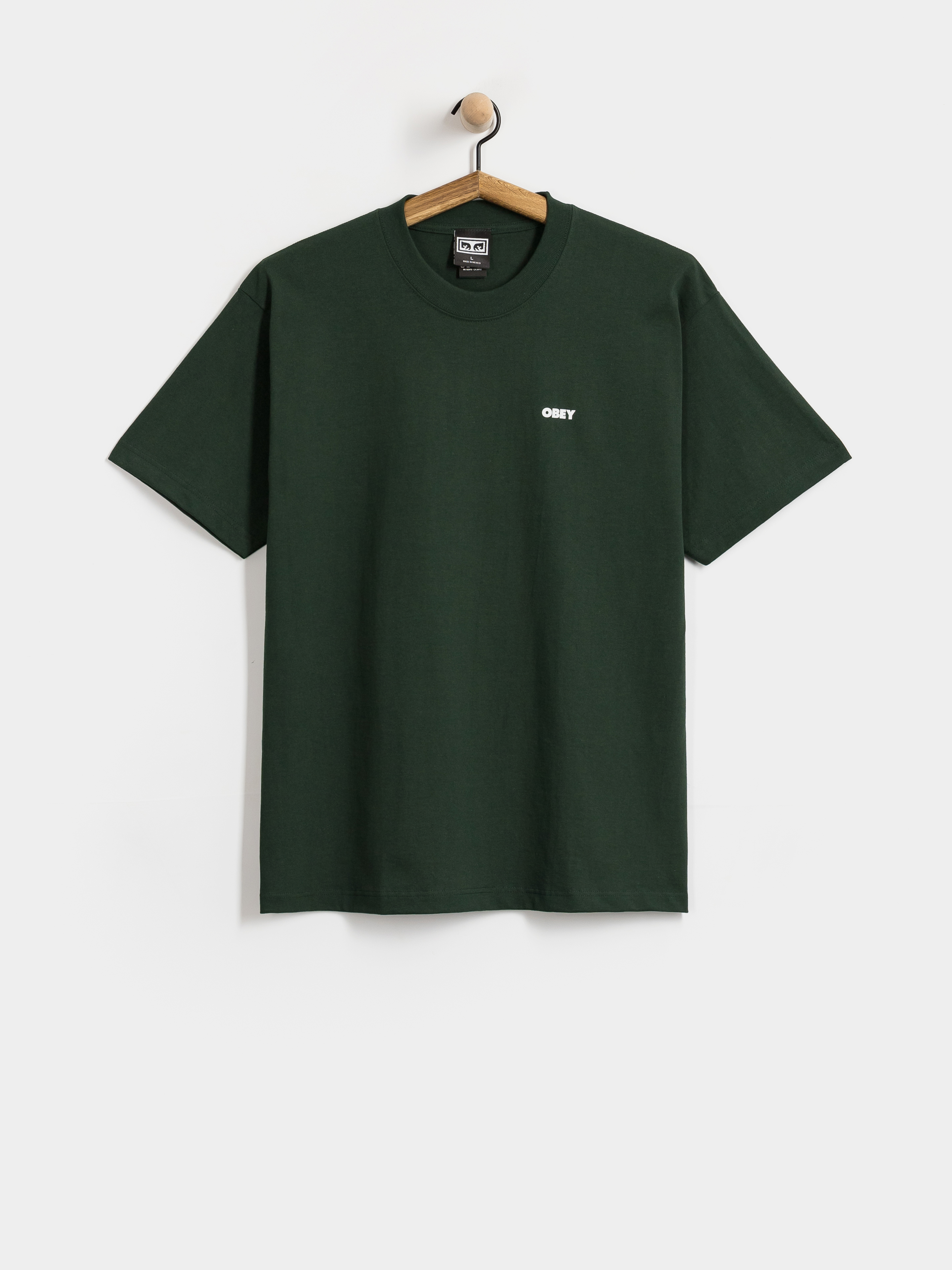 Tričko OBEY Quarter Eye Icon (forest green)
