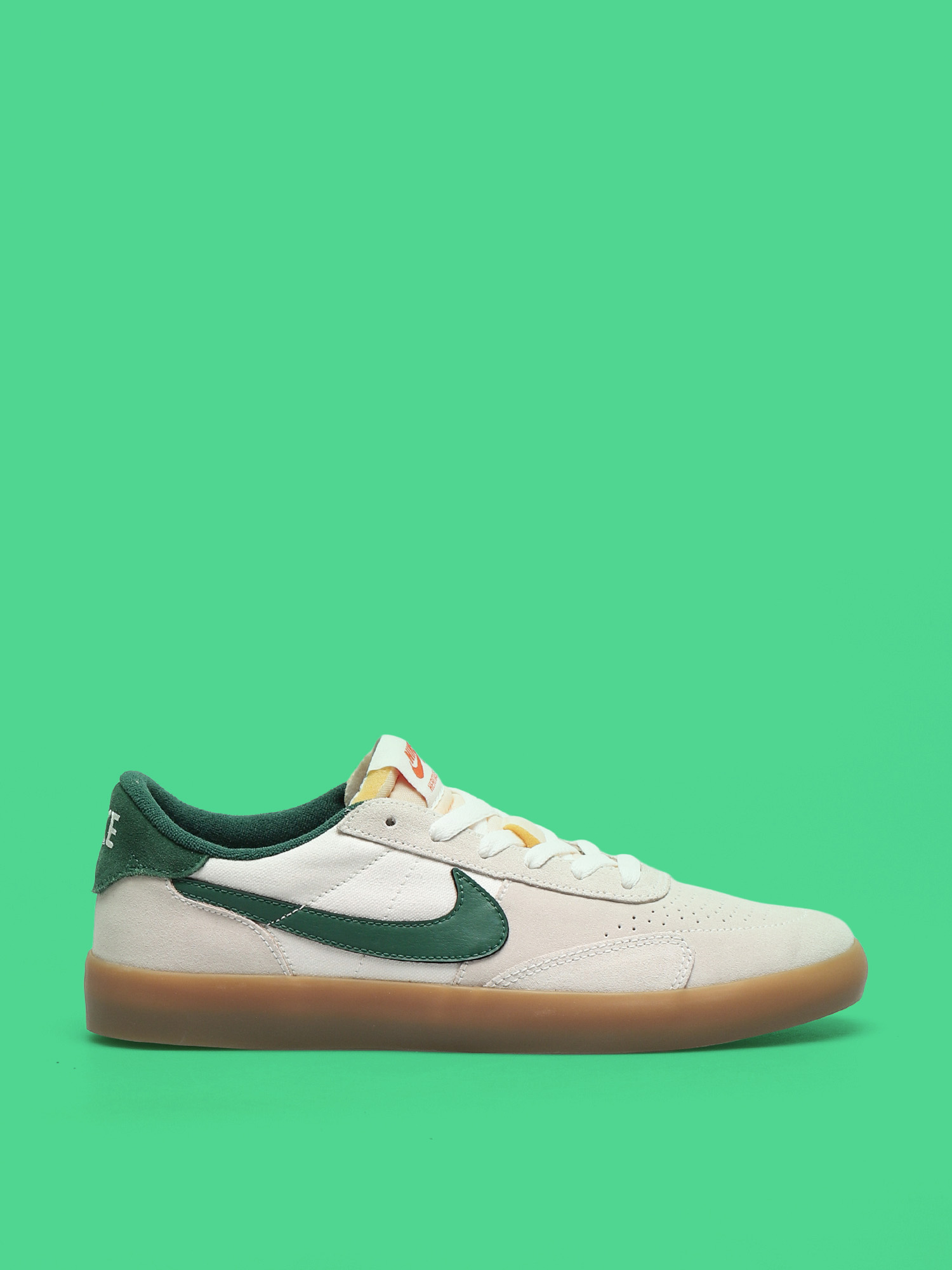 Topu00e1nky Nike SB Heritage Vulc (sail/gorge green sail safety orange)