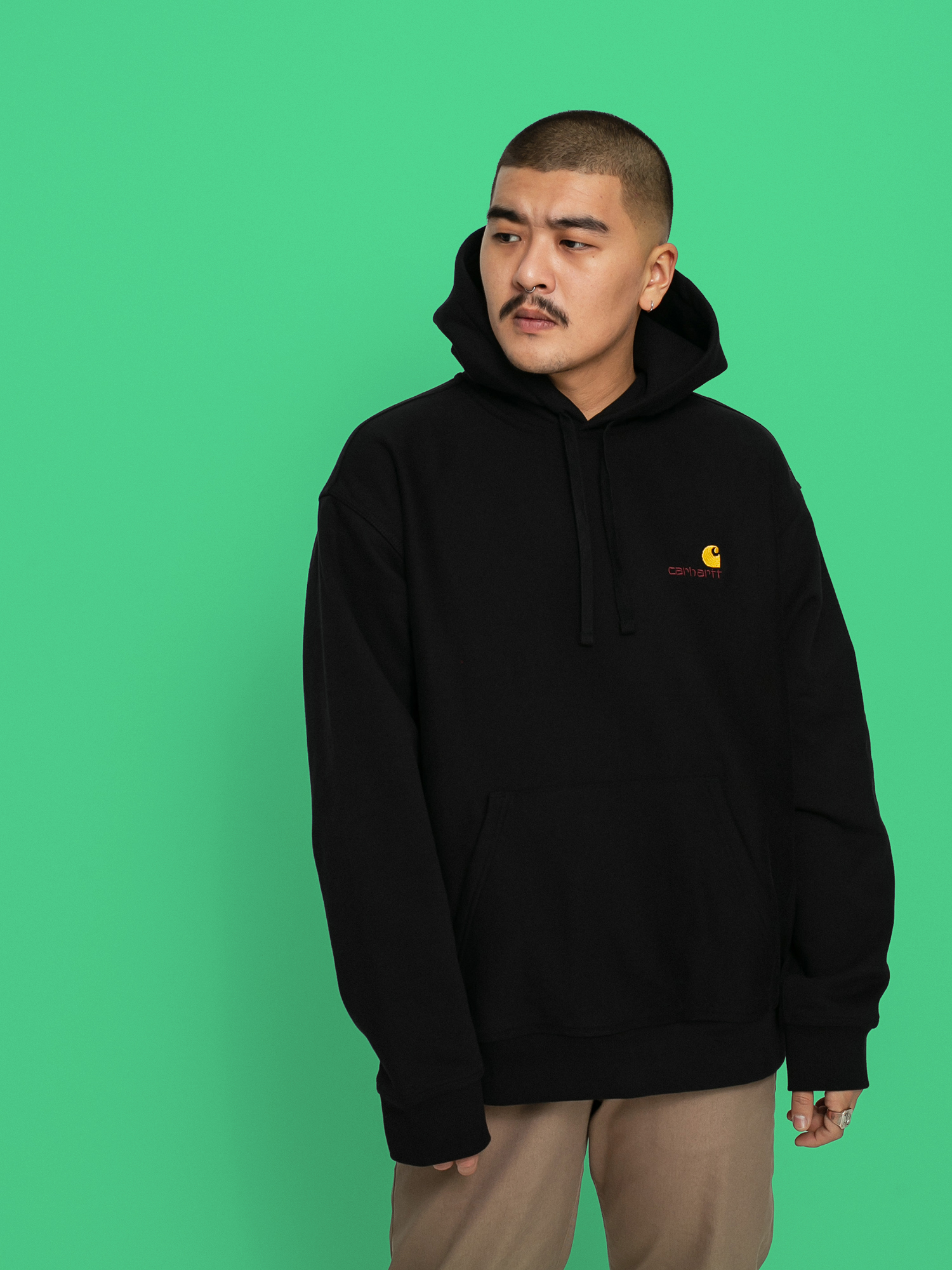 Mikina s kapucňou Carhartt WIP American Script HD