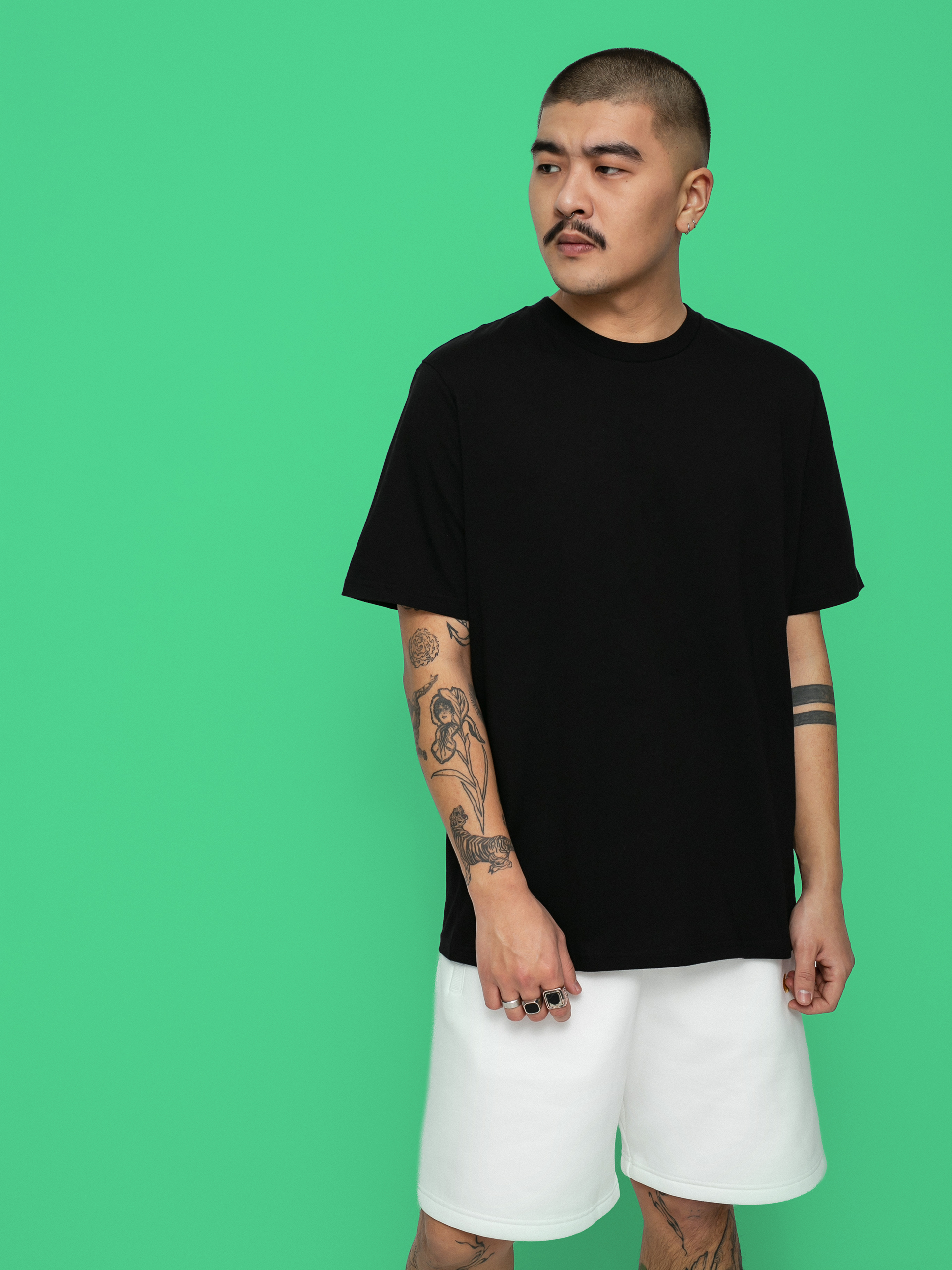 Tričko Carhartt WIP Base (black/white)