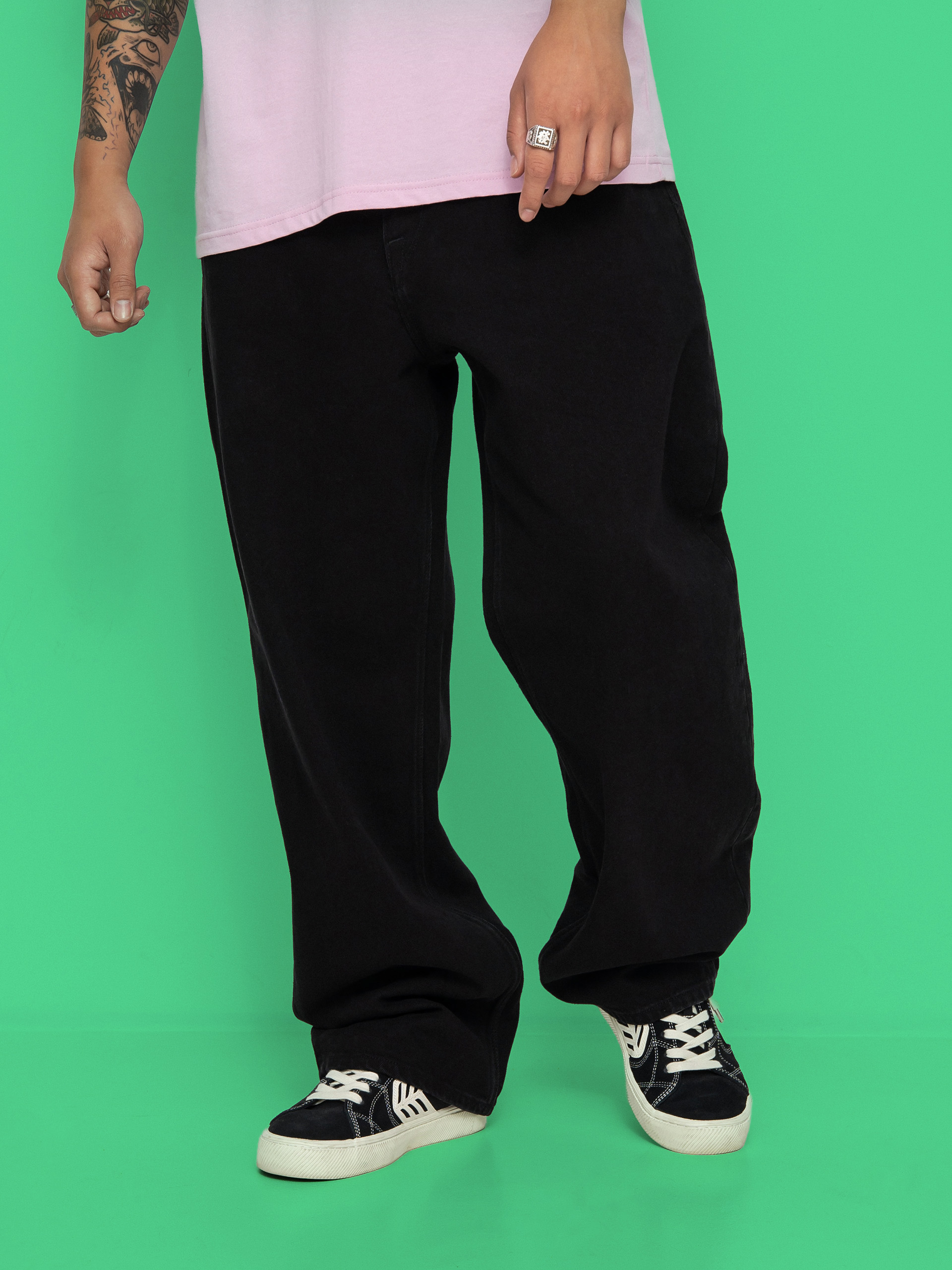 Nohavice Volcom Billow Denim (black)